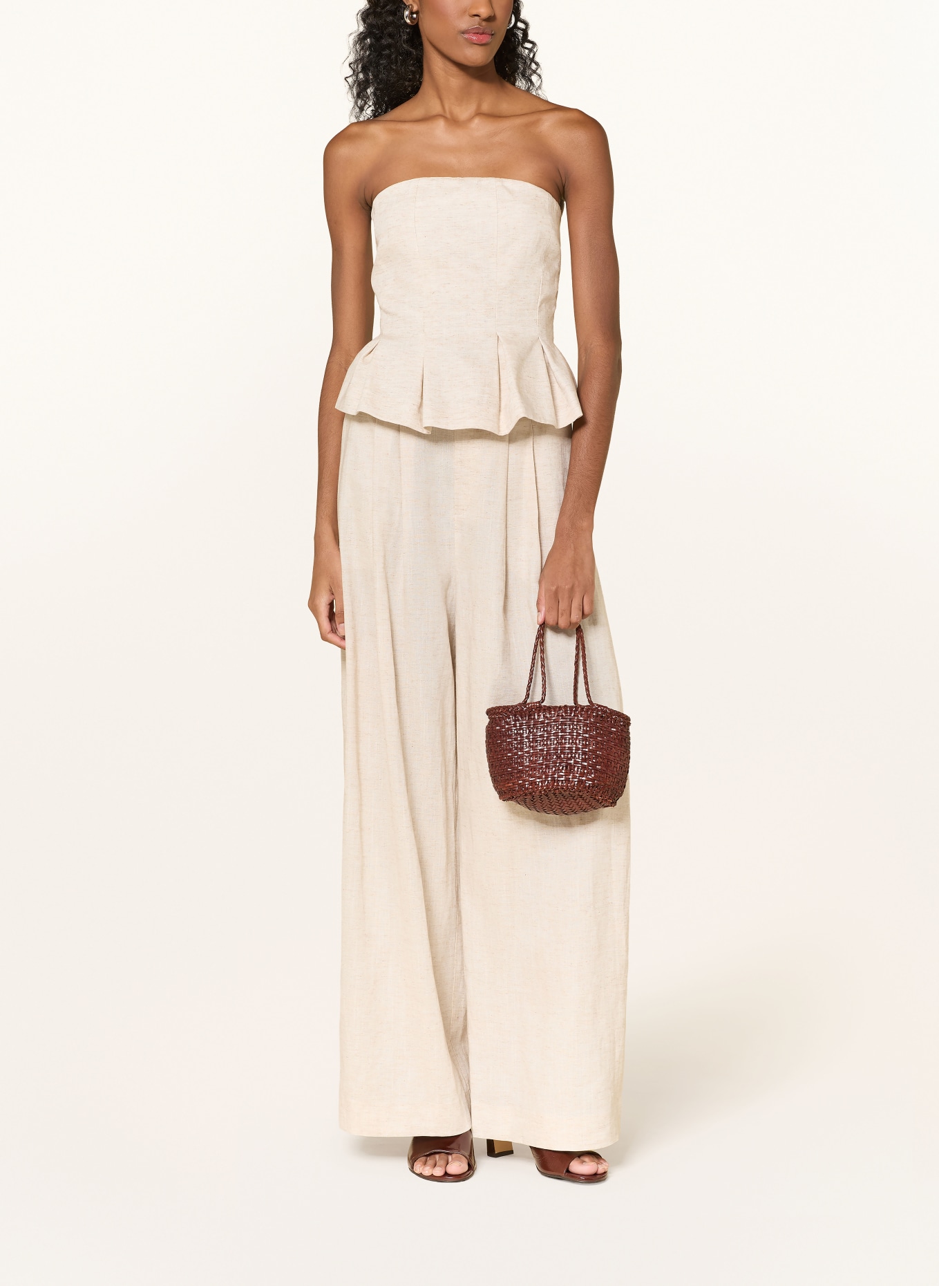 GESTUZ Off-Shoulder Top GZRIAVA: CREAM / BEIGE