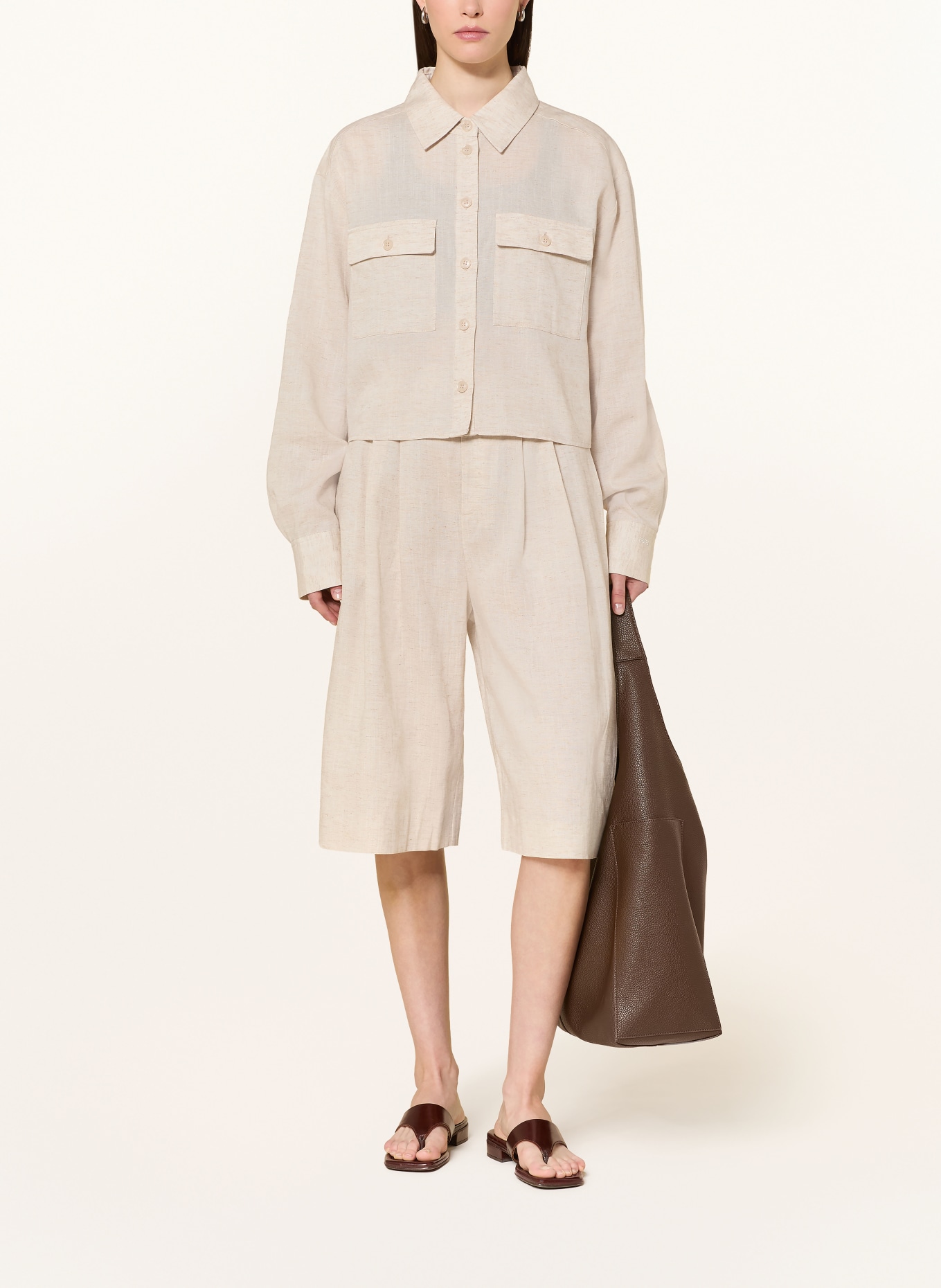 GESTUZ Bermudy GZRIAVA: KRÉMOVÁ / SVĚTLE HNĚDÁ