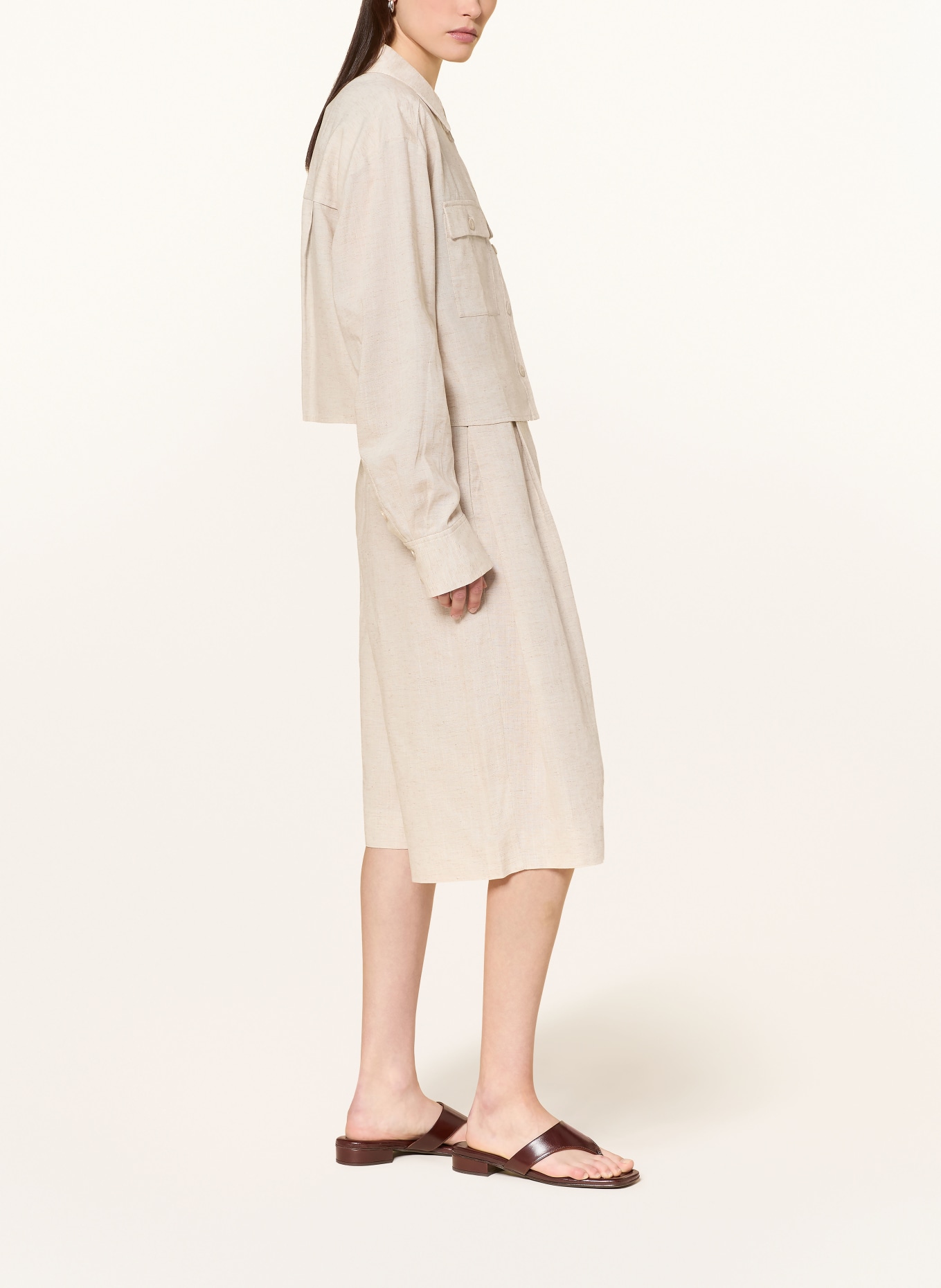 GESTUZ Bermudy GZRIAVA: KRÉMOVÁ / SVĚTLE HNĚDÁ