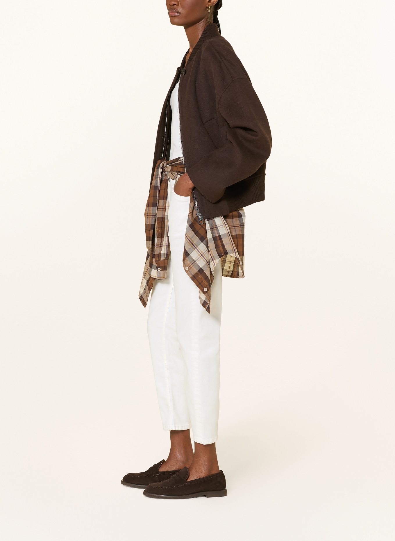 Marc O'Polo THEDA Boyfriend Jeans: 932 grey white