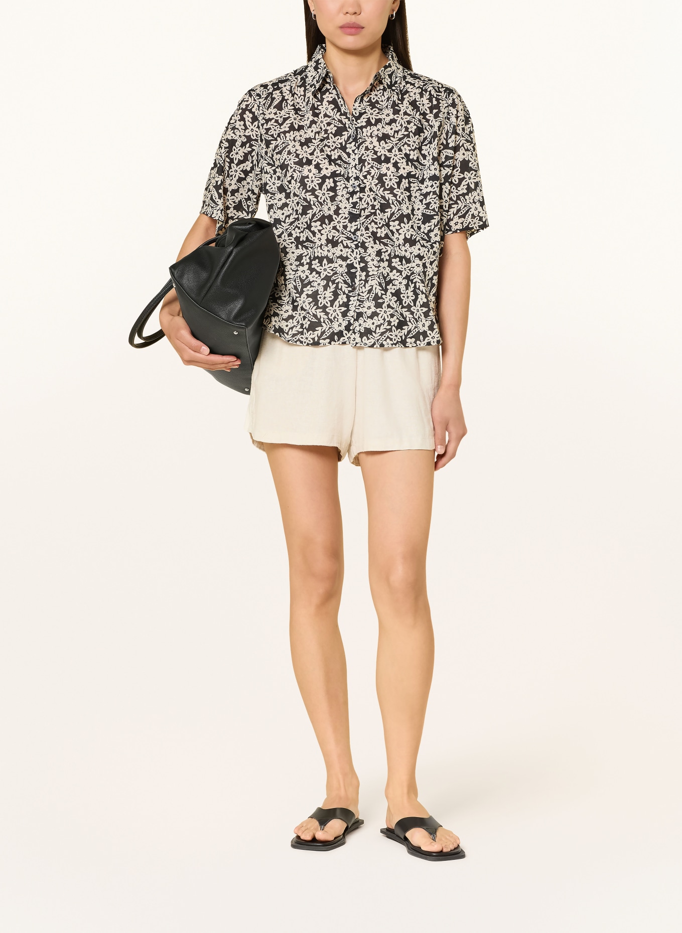 Marc O'Polo Hemdbluse: DUNKELBLAU / WEISS