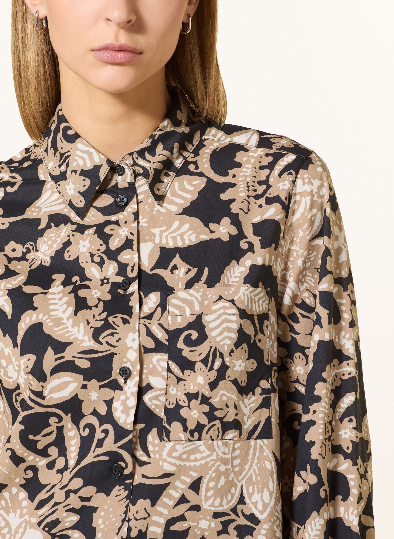 Marc O'Polo Sukienka koszulowa: BEŻOWY / KREMOWY / CZARNY