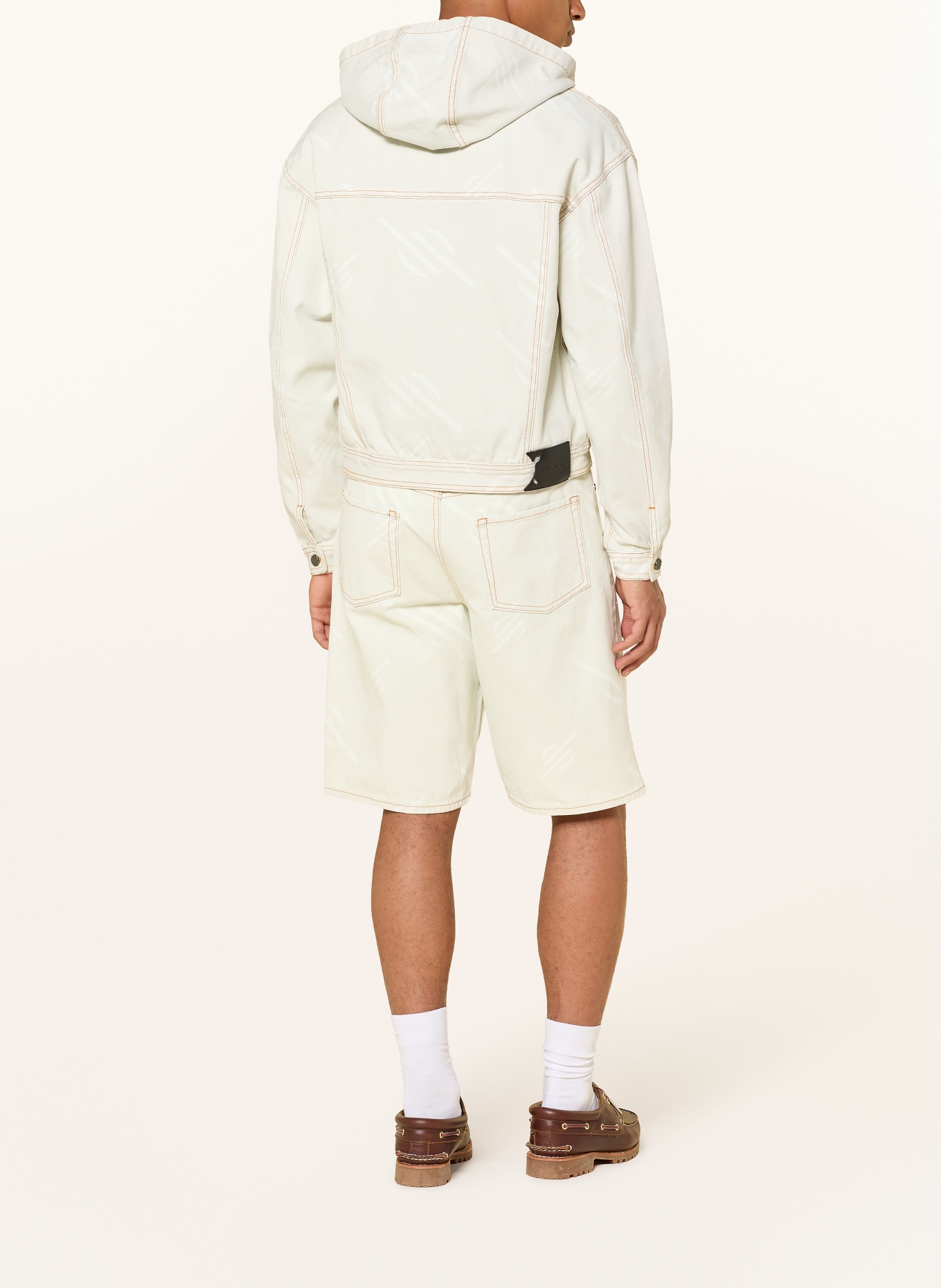 DAILY PAPER FOGGY DEW Relaxed Fit Denim Shorts: foggy dew
