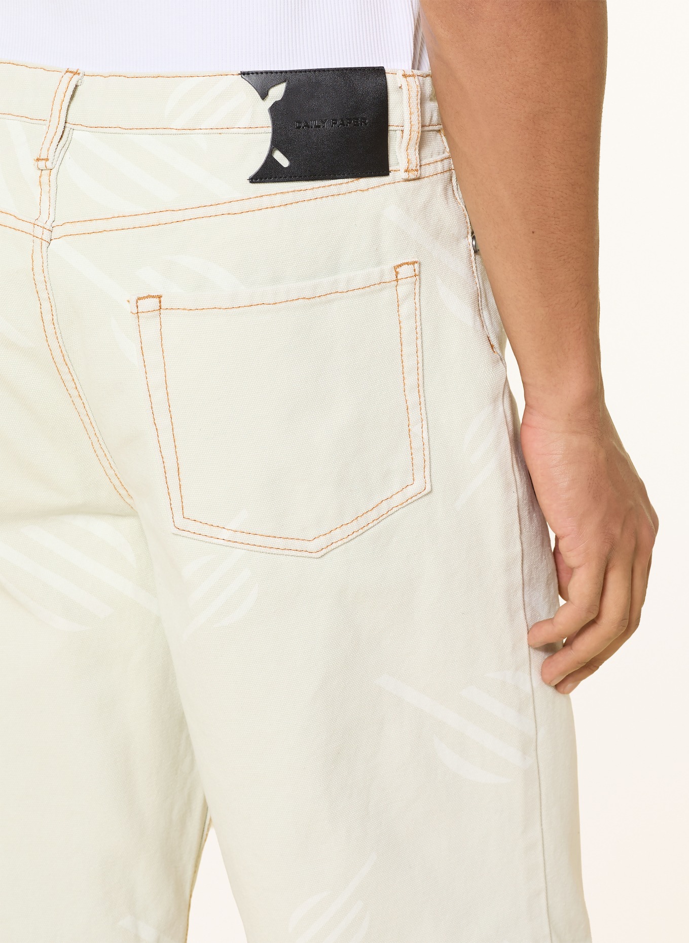 DAILY PAPER FOGGY DEW Relaxed Fit Denim Shorts: foggy dew