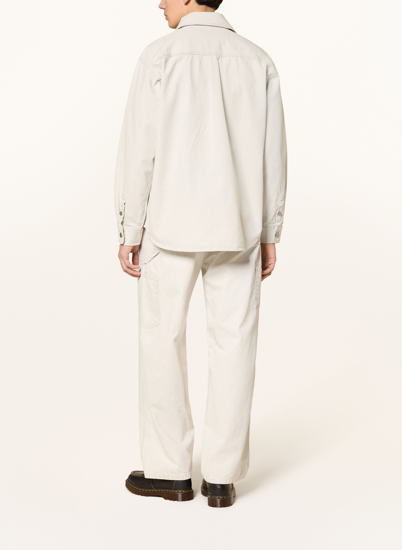 carhartt WIP Płaszcz MERCER: JASNOCZARY / BIAŁY