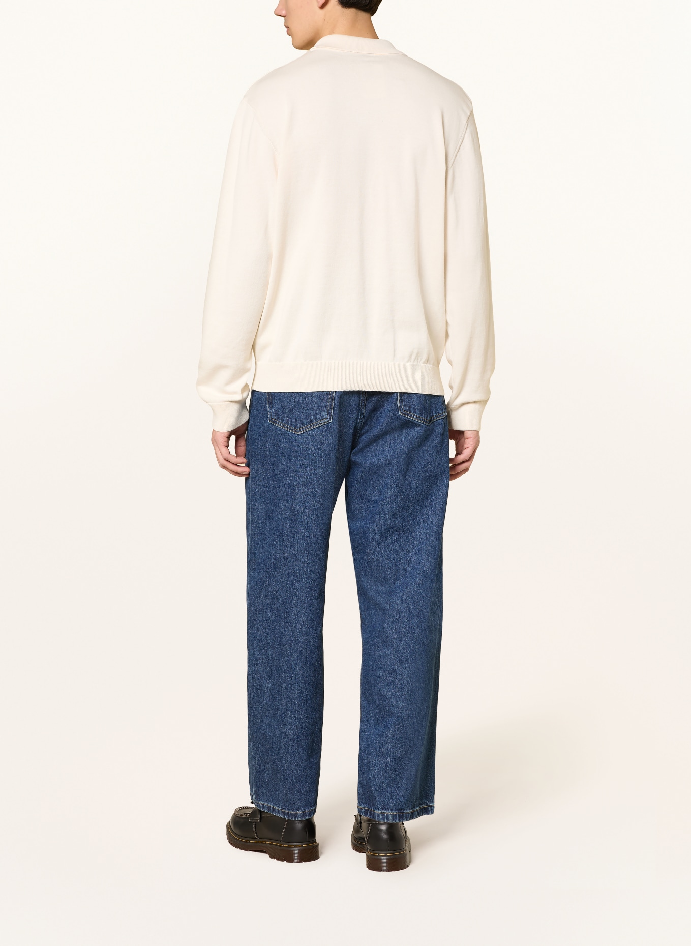 carhartt WIP Sweter polo MADISON: KREMOWY