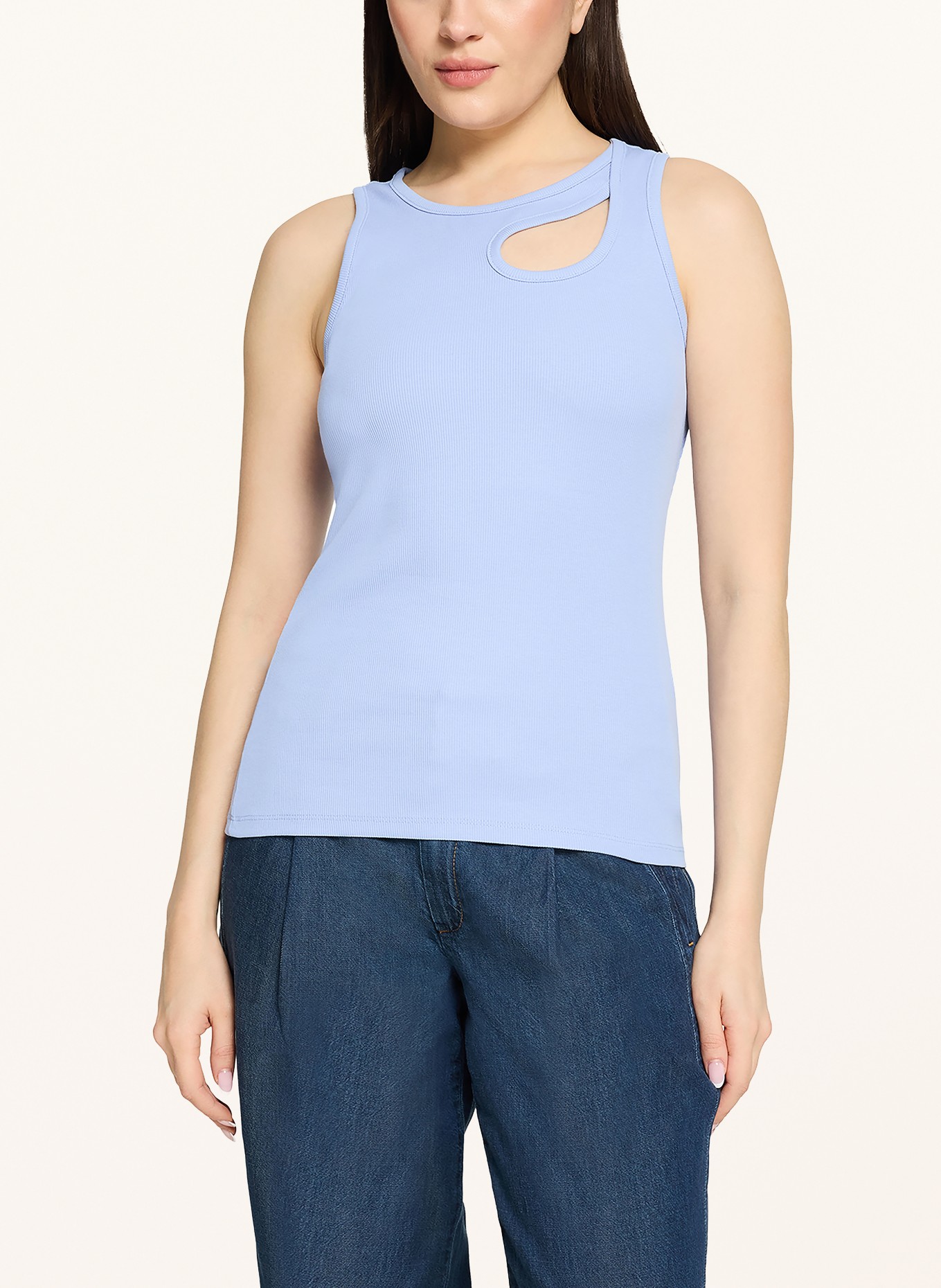 CARTOON Top mit Cut-out: HELLBLAU