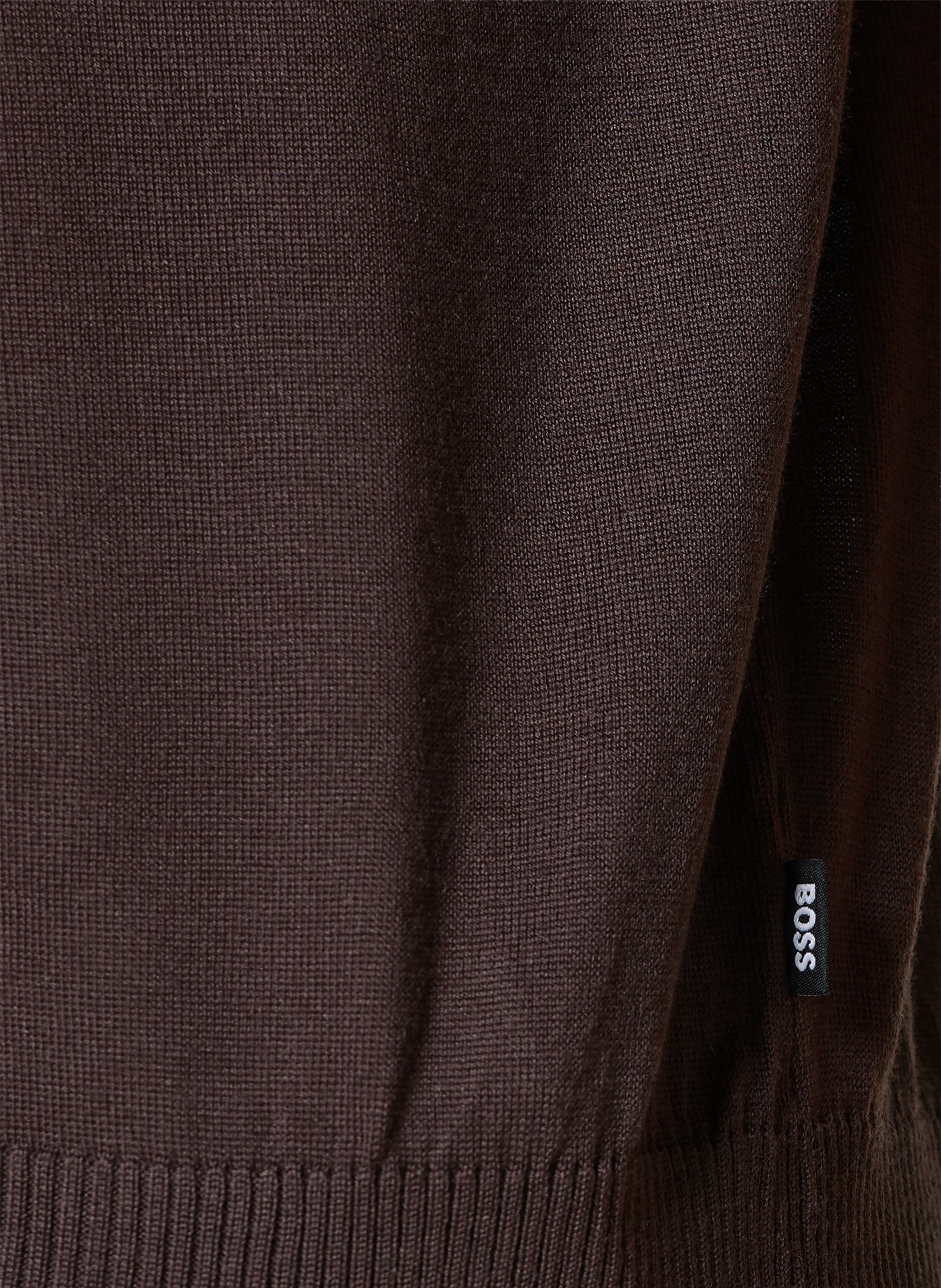 BOSS Strick-Poloshirt NOLANO: DUNKELBRAUN