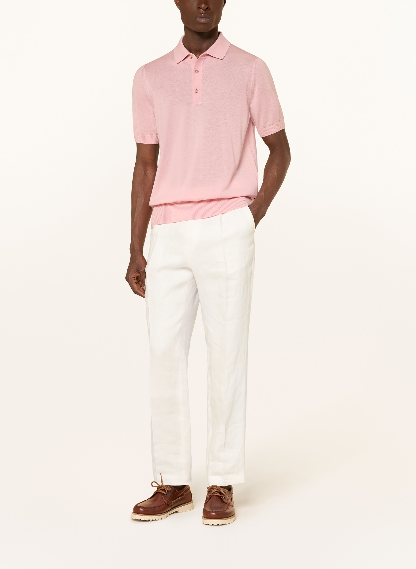 BOSS Strick-Poloshirt NOLANO: ROSA