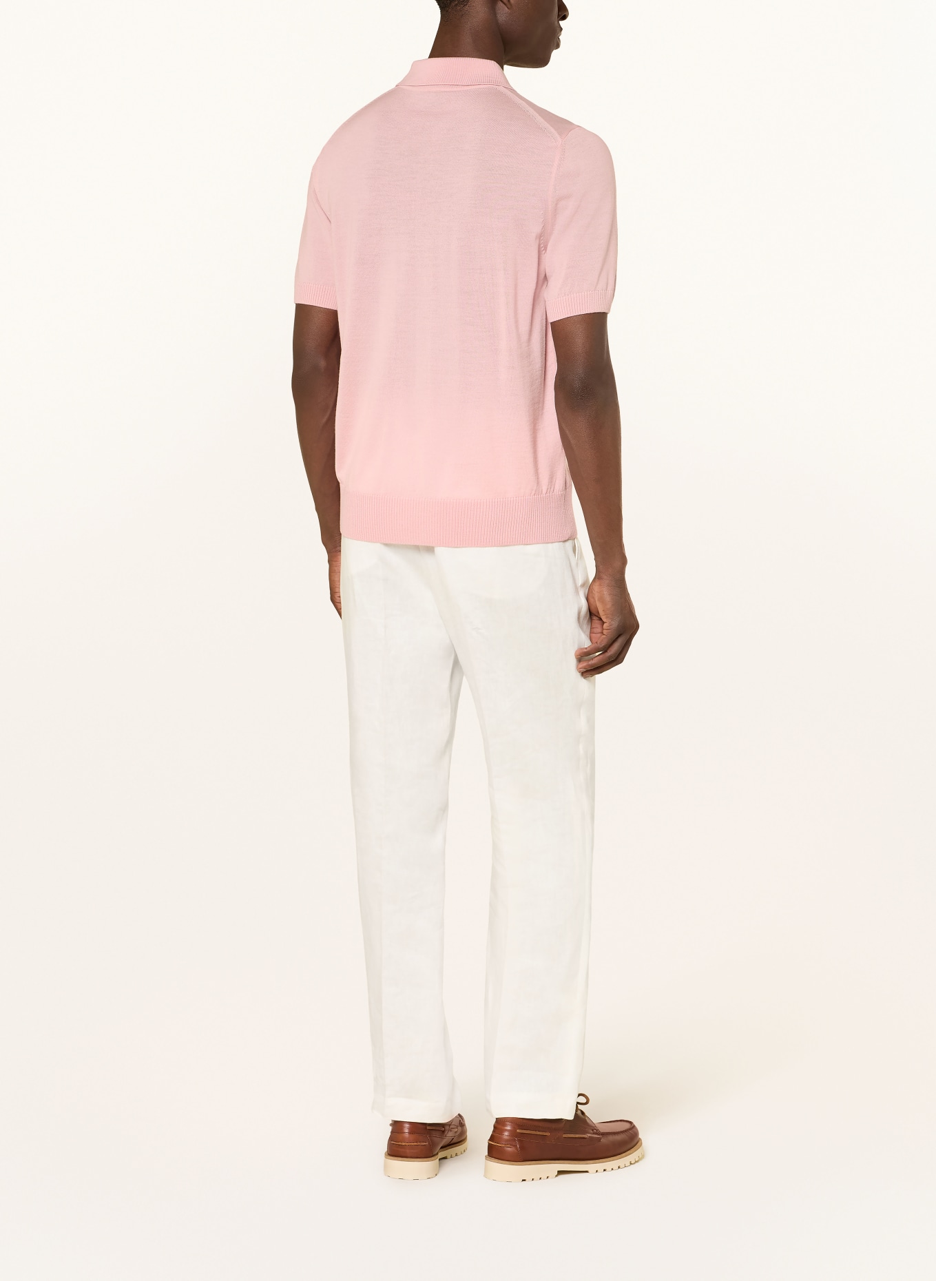 BOSS Strick-Poloshirt NOLANO: ROSA