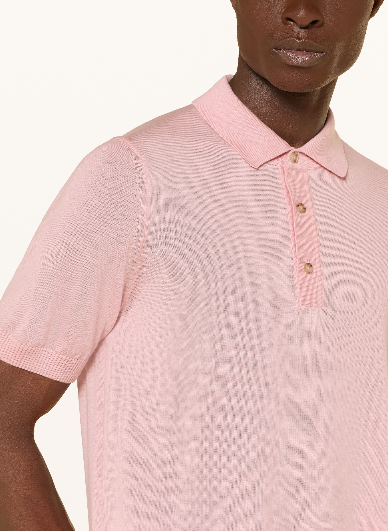 BOSS Strick-Poloshirt NOLANO: ROSA
