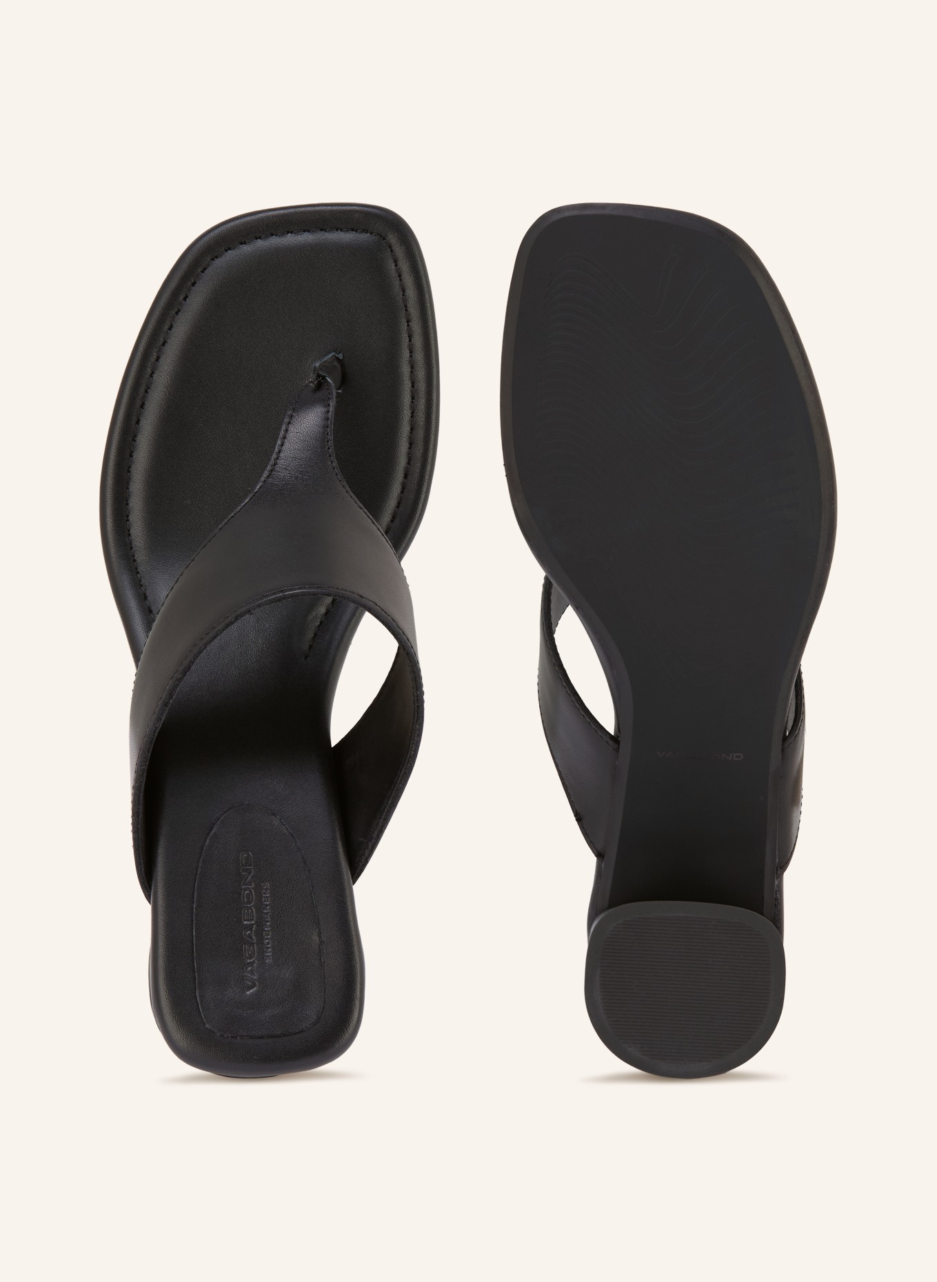 VAGABOND SHOEMAKERS Pantofle EVIE: ČERNÁ