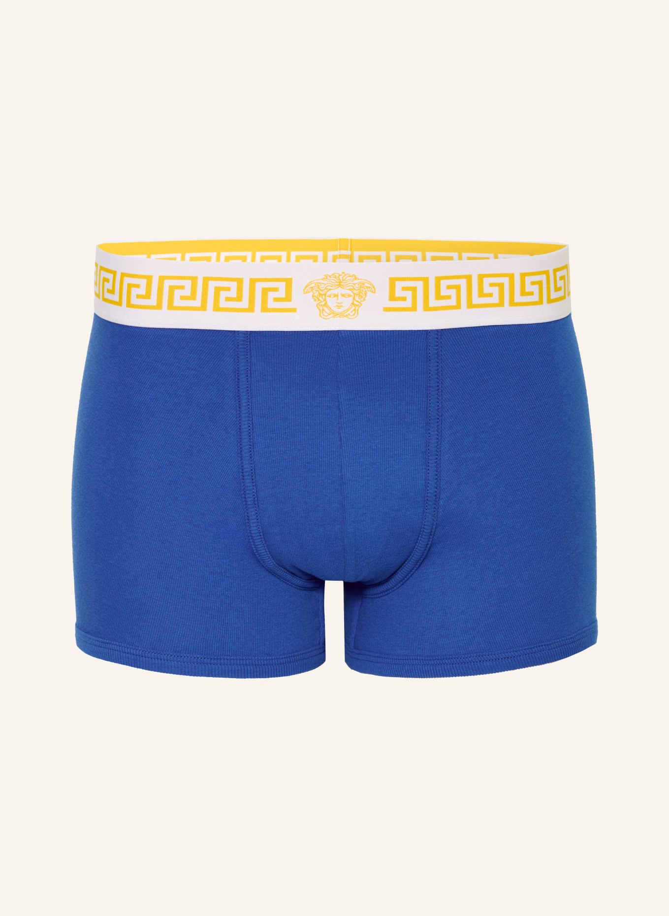 VERSACE boxershorts: BLAUW / GEEL / WIT