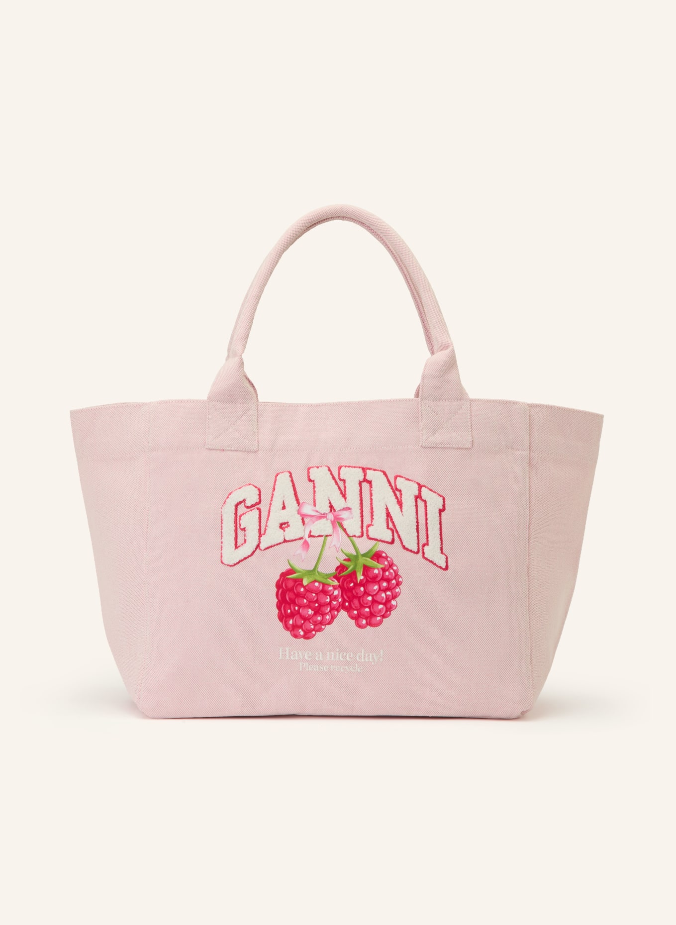 GANNI Tote bag: LIGHT PINK