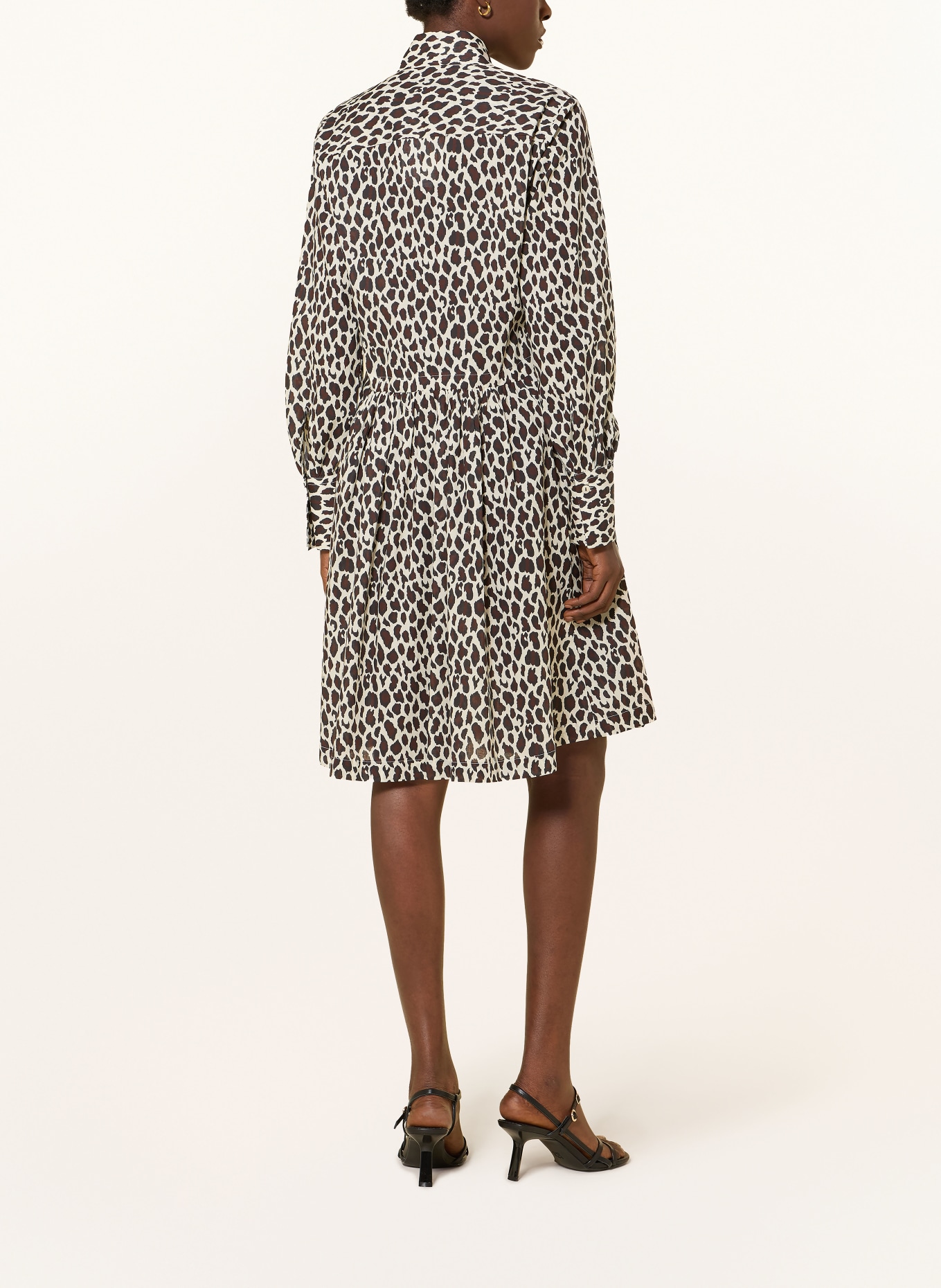 lilienfels šaty ve stylu košile: TMAVĚ HNĚDÁ / BÉŽOVÁ / ČERNÁ