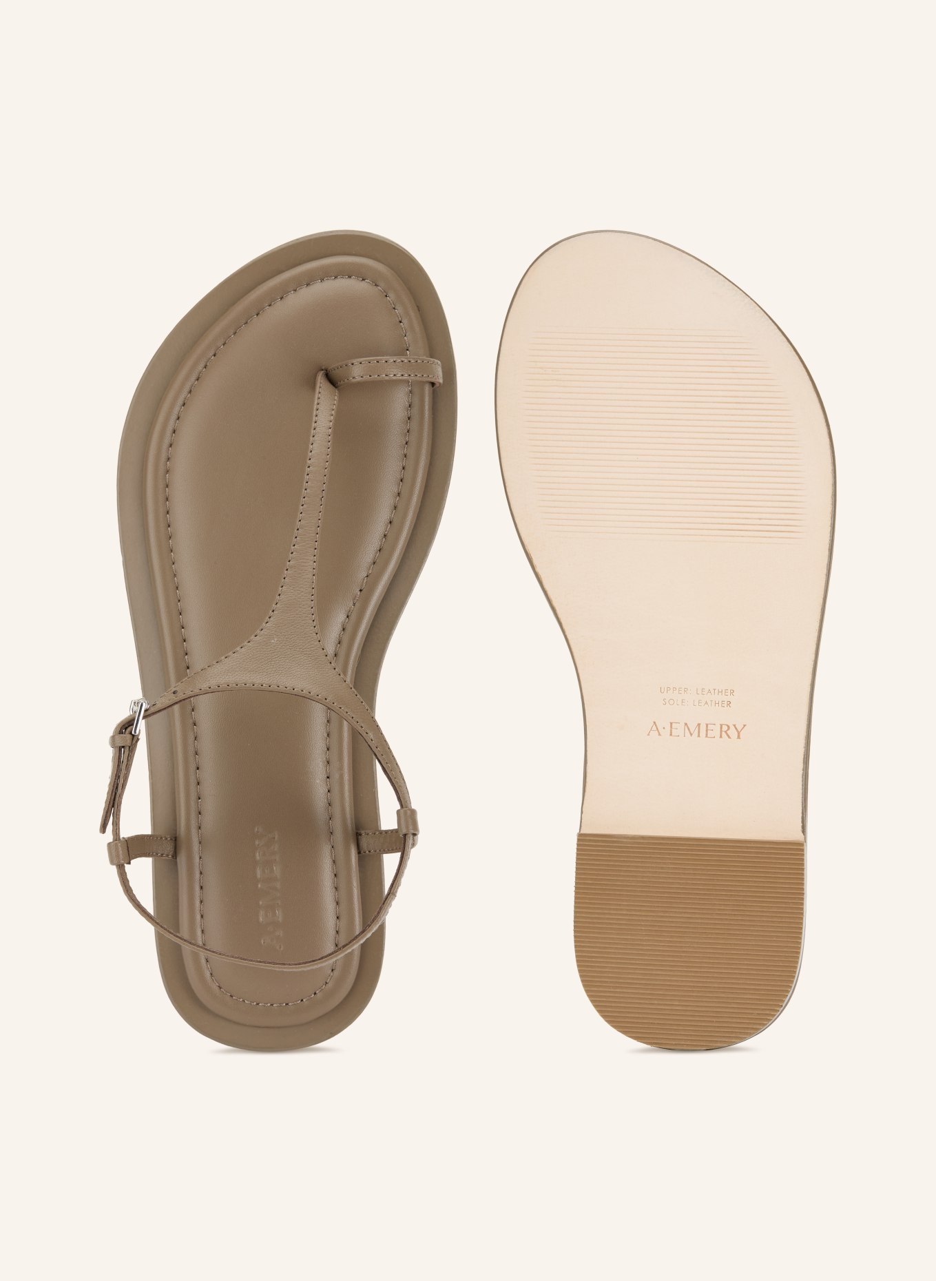 A.Emery Klapki ALTA: SZAROBRĄZOWY