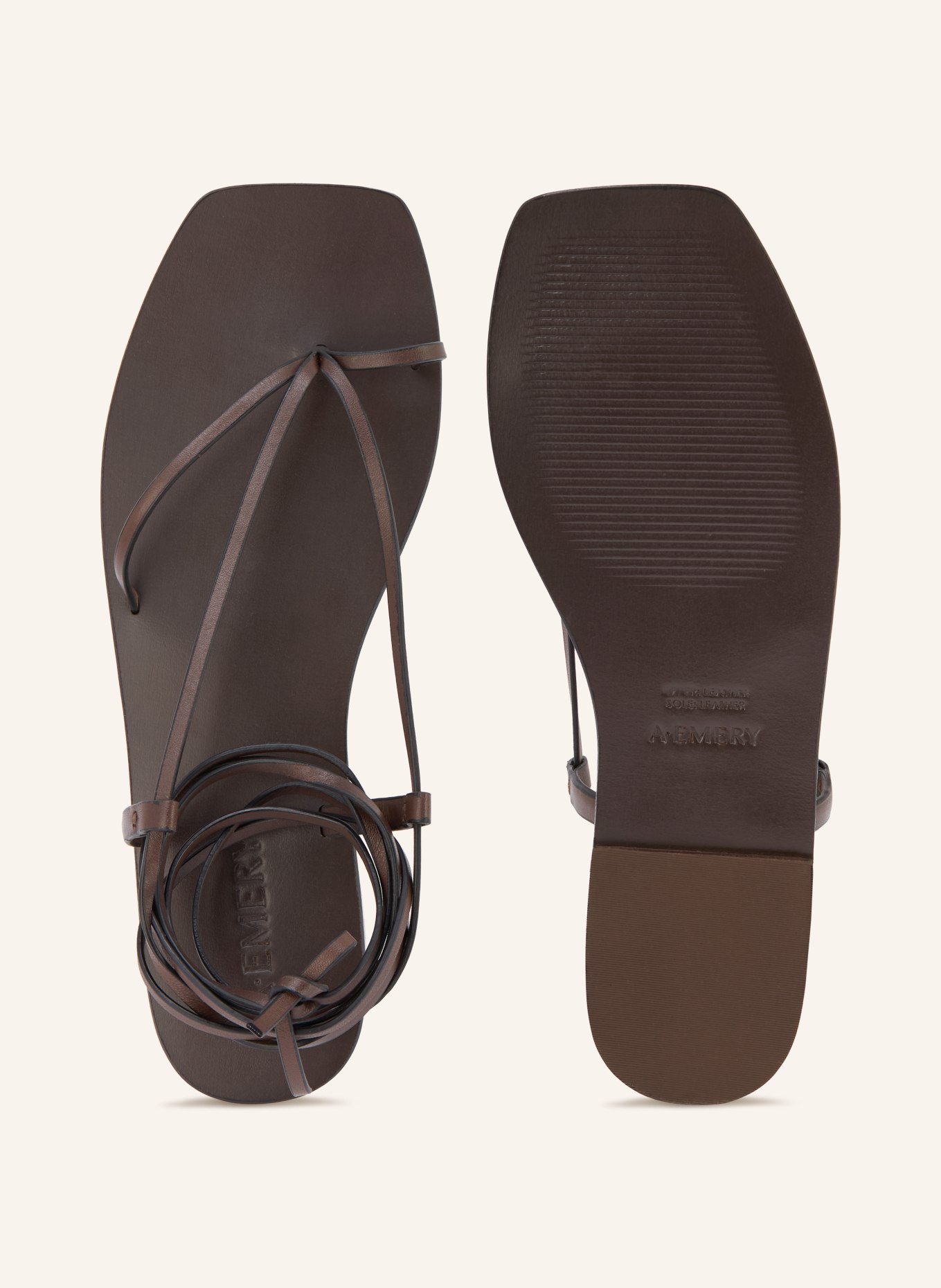 A.Emery Sandales à orteils séparés NOLAN: MARRON FONCÉ