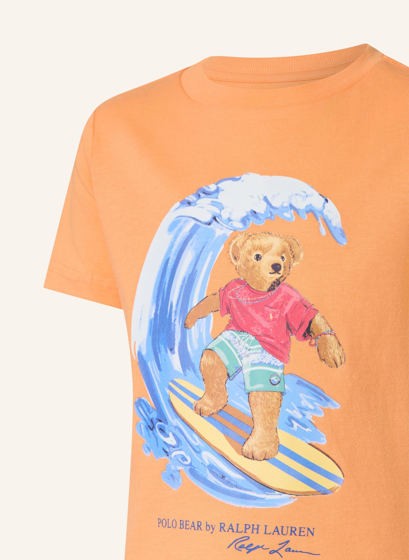 POLO RALPH LAUREN T-shirt: LICHTORANJE / BLAUW