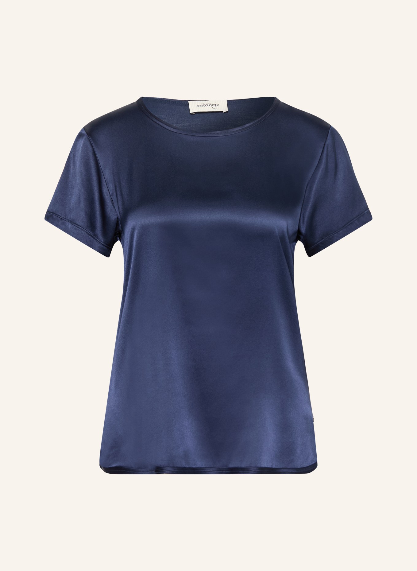 ottod'ame Blusenshirt aus Seide: DUNKELBLAU