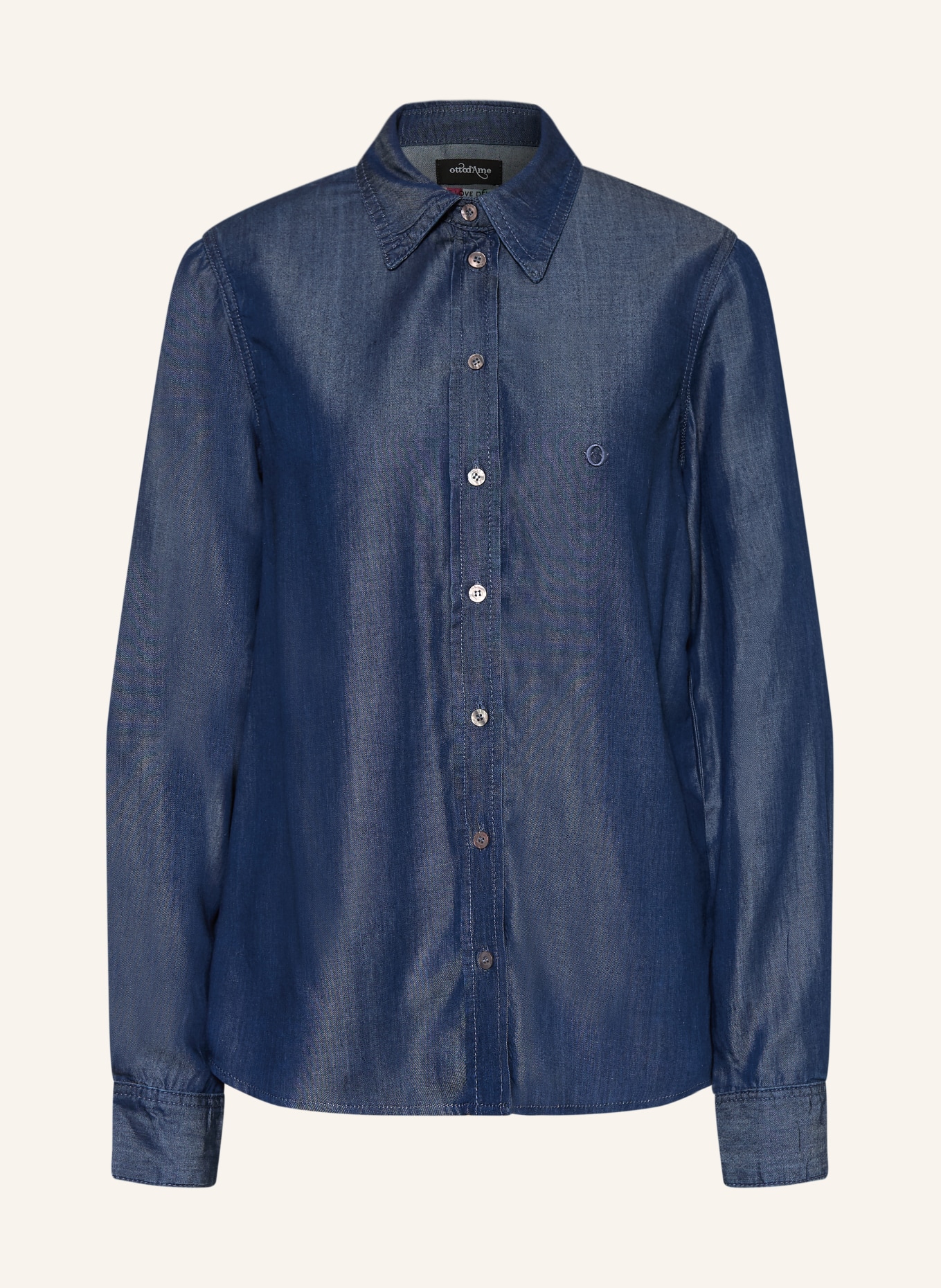 ottod'ame Košile v džínovém stylu: TMAVĚ MODRÁ