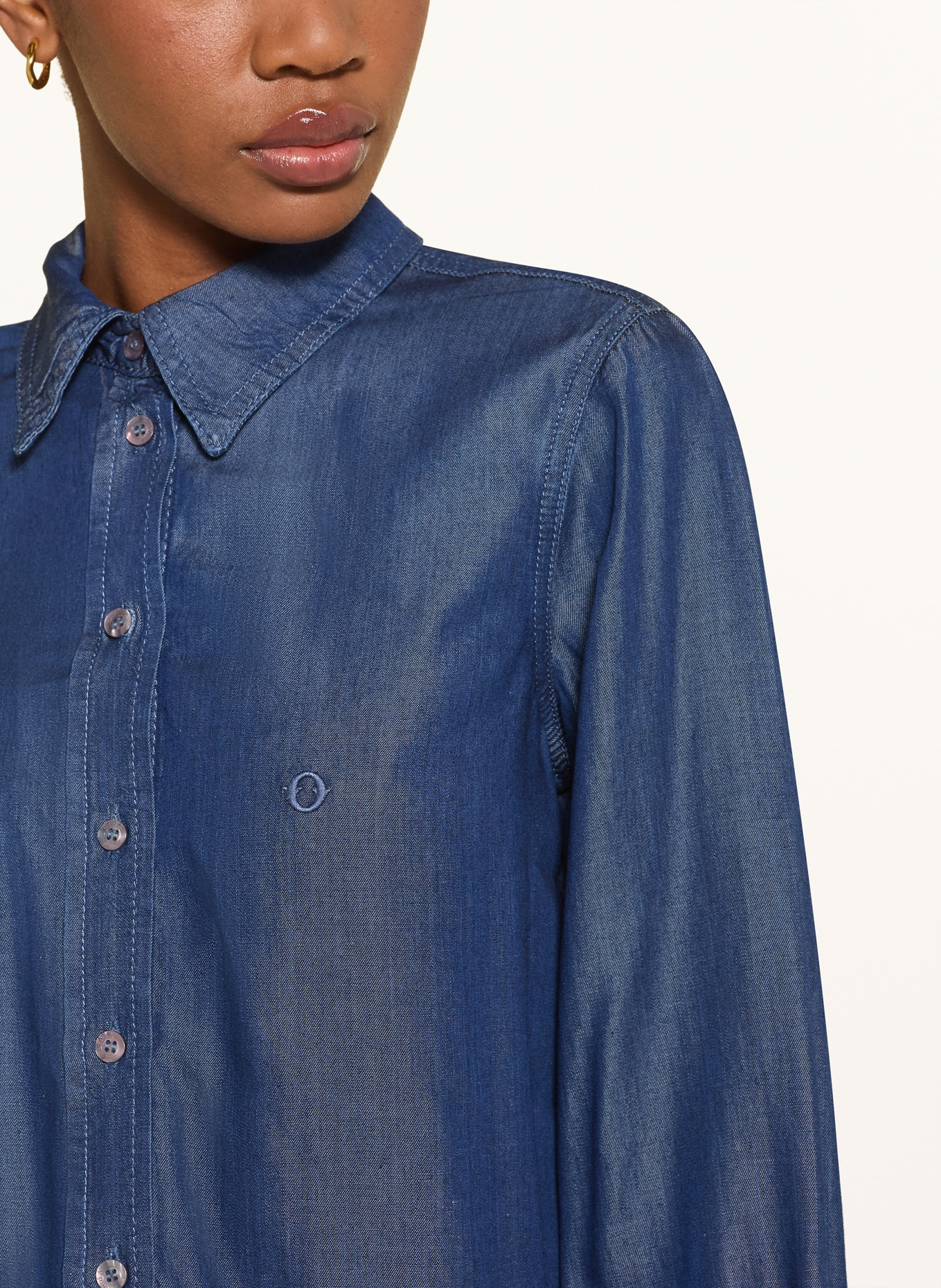 ottod'ame Košile v džínovém stylu: TMAVĚ MODRÁ