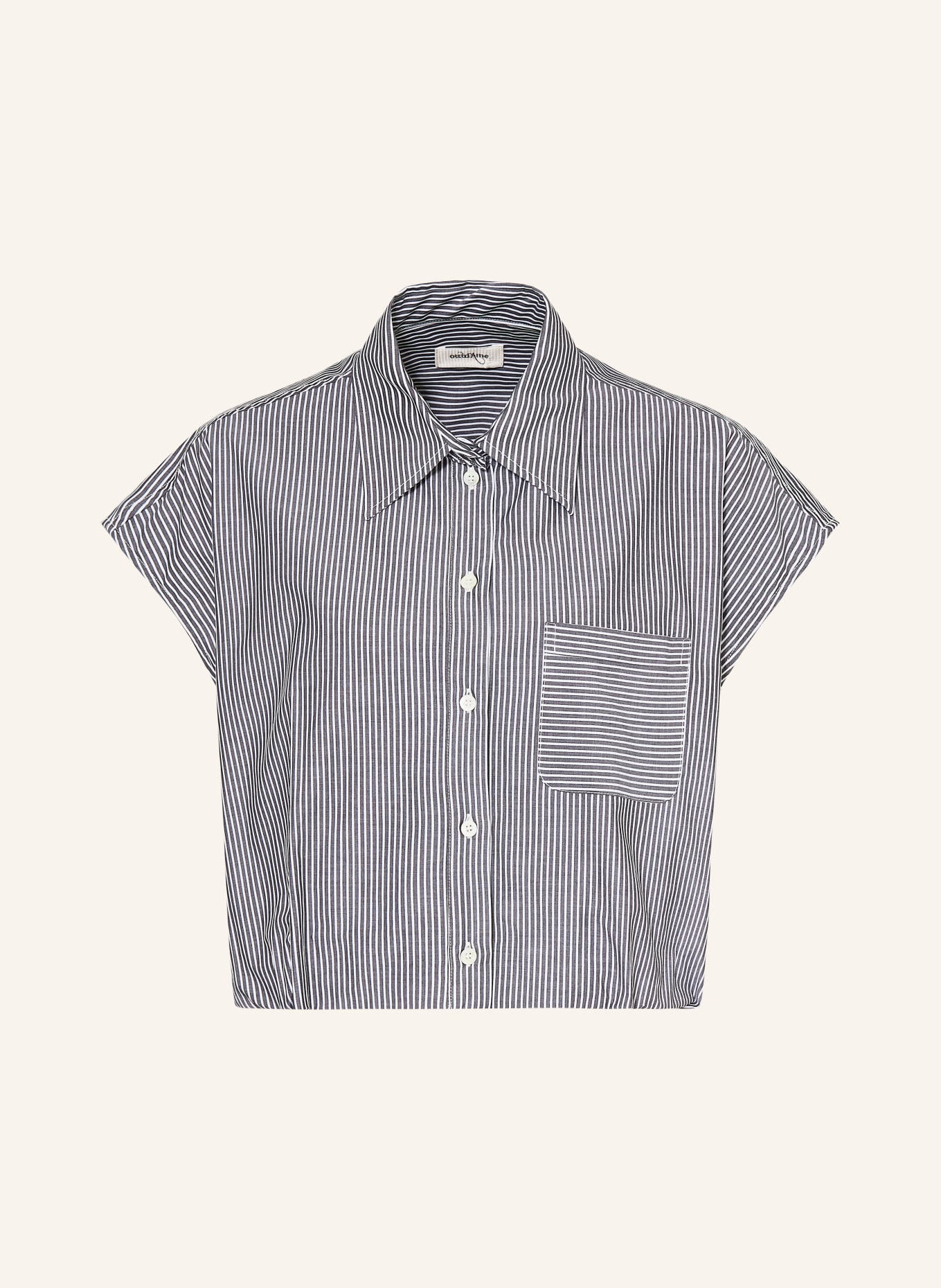 ottod'ame Hemdbluse: DUNKELBLAU / WEISS