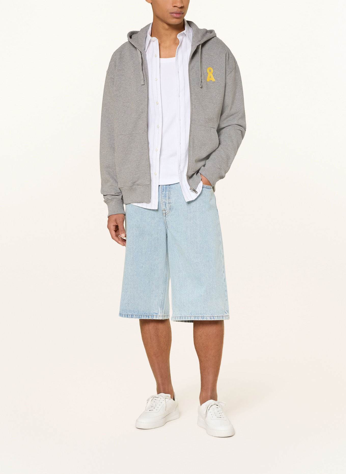 ARMEDANGELS ICONIC Å SAROMIAAN Sweatshirt Jacket: GRAY