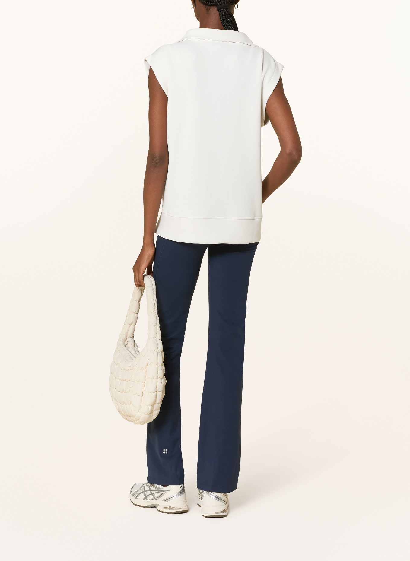 Sweaty Betty Top SANDWASH CLOUDWEIGHT: WHITE