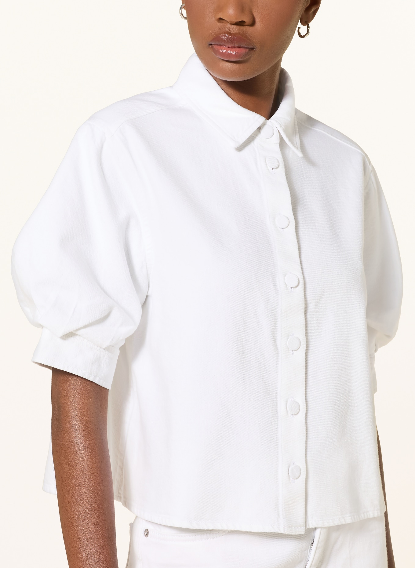 FRAME Shirt THE BILLOW SLEEVE SHIRT: WHITE