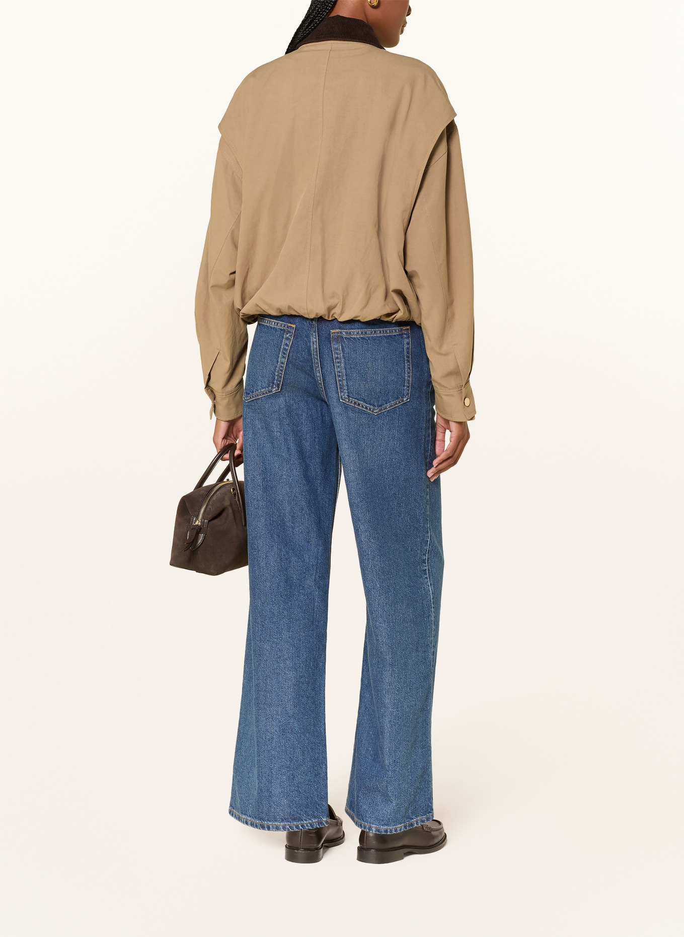 FRAME kurtka: CAMELOWY / CIEMNOBRĄZOWY