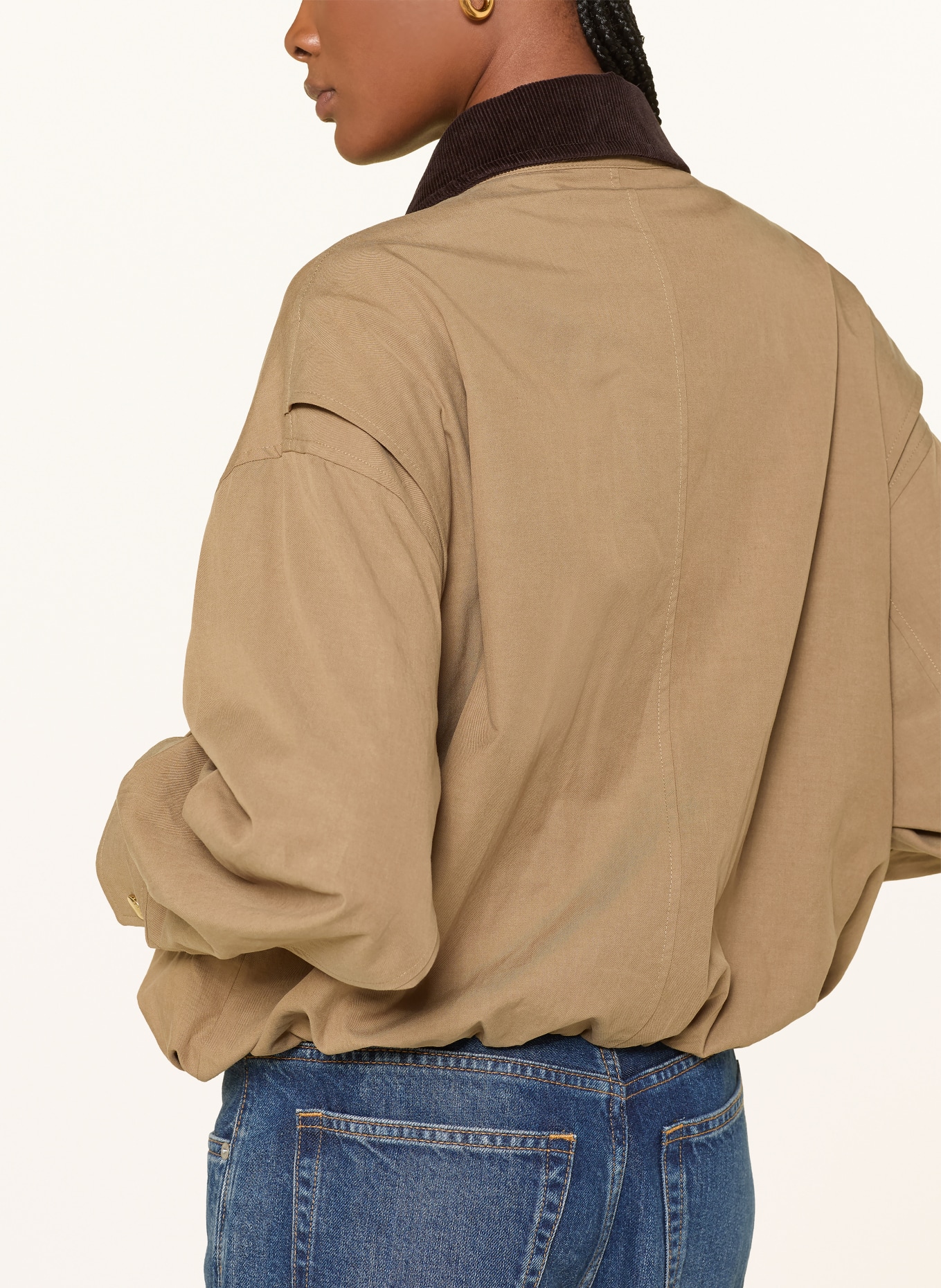 FRAME kurtka: CAMELOWY / CIEMNOBRĄZOWY