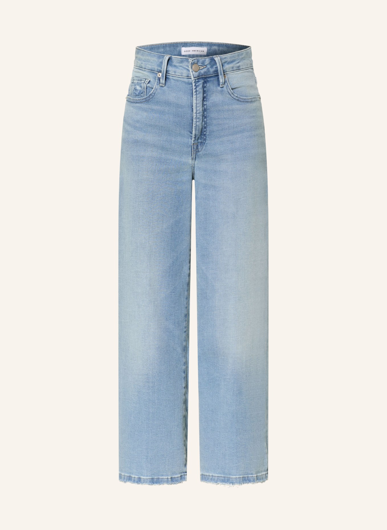 GOOD AMERICAN Cropped Jeans SOFT TECH GOOD WAIST PALAZZO: 1225 Indigo