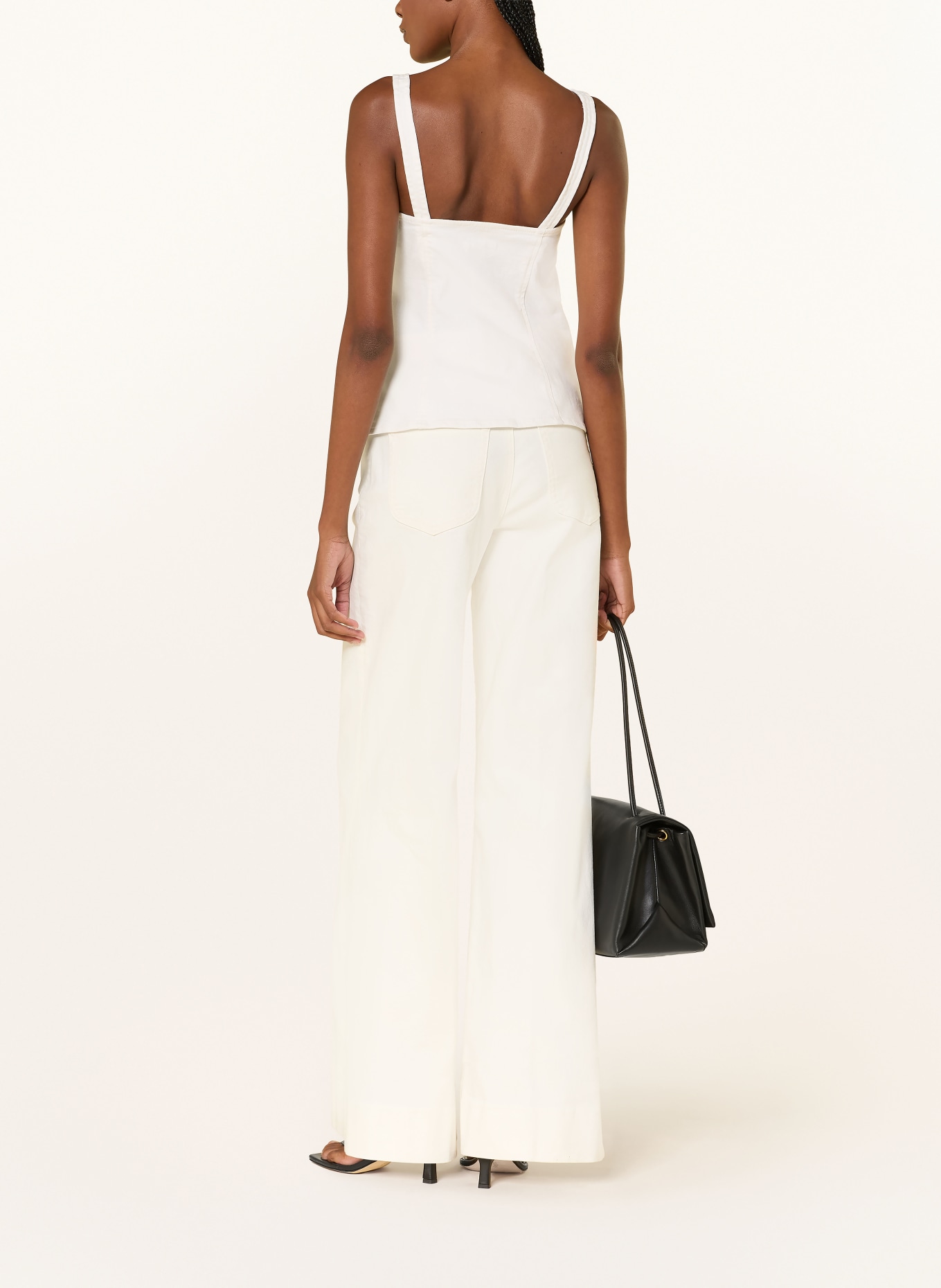 GOOD AMERICAN Haut en jean: BLANC