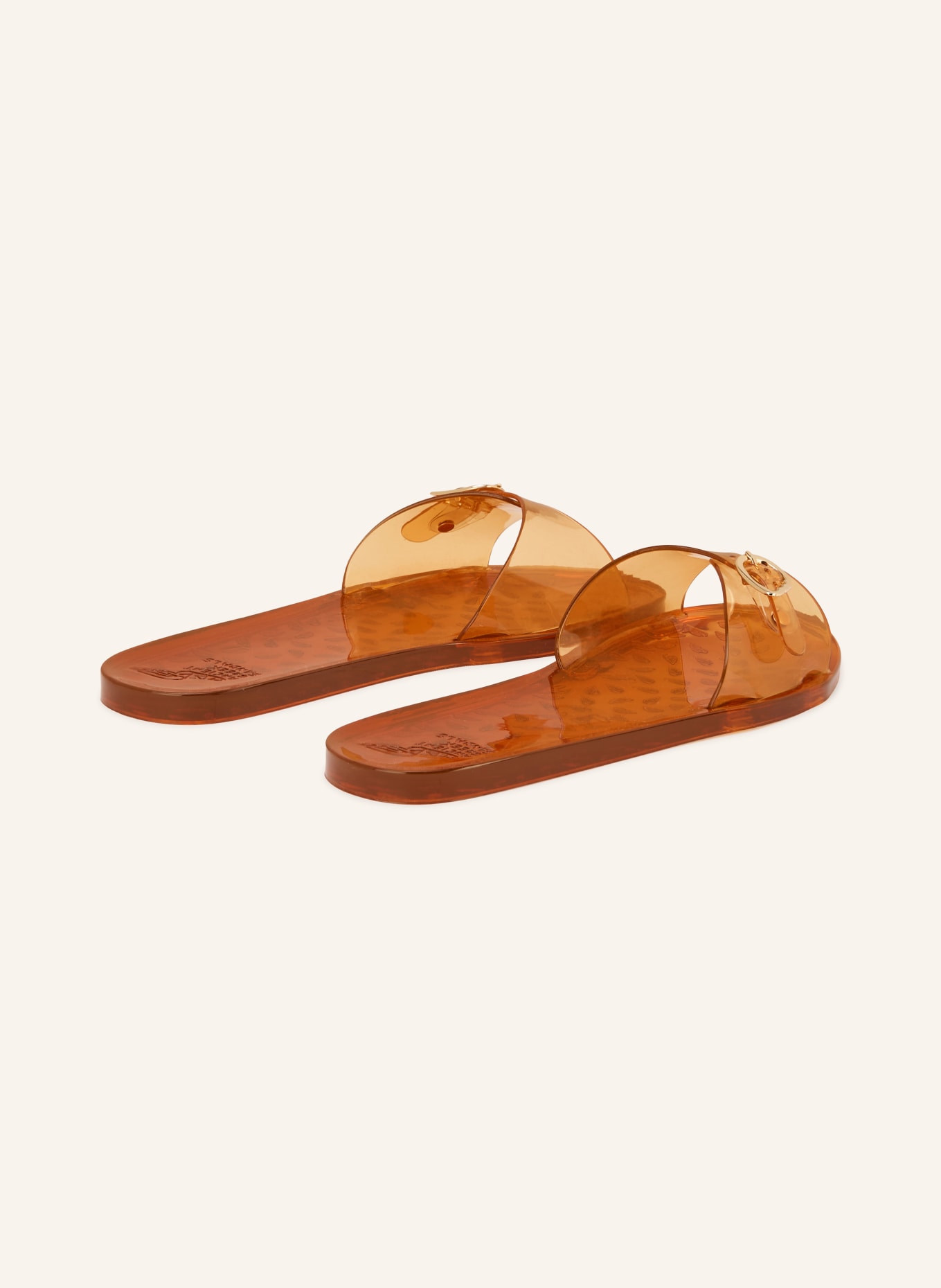 ANCIENT GREEK SANDALS Mules FILIA JELLY: MARRON CLAIR / OR