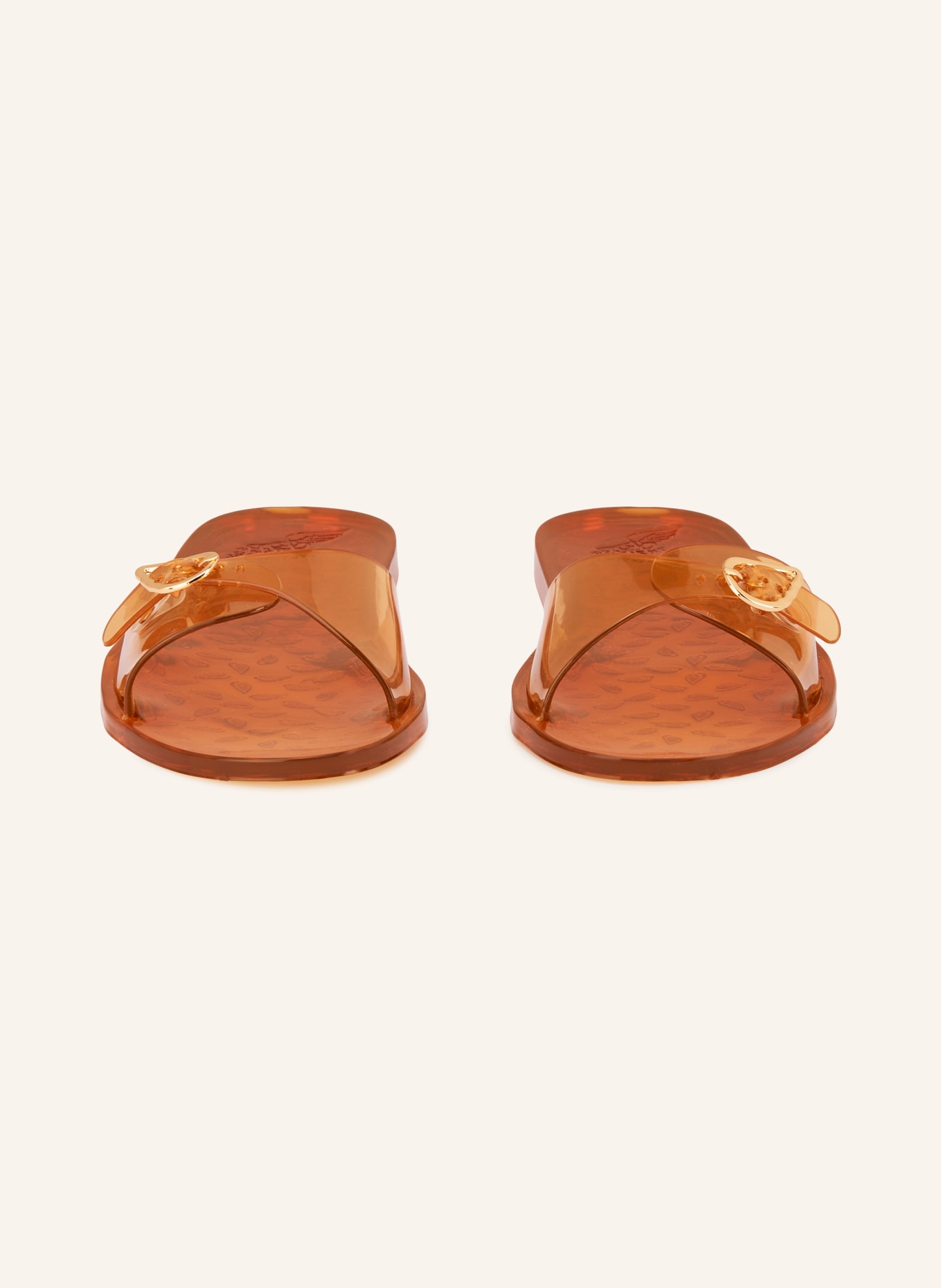 ANCIENT GREEK SANDALS Mules FILIA JELLY: MARRON CLAIR / OR