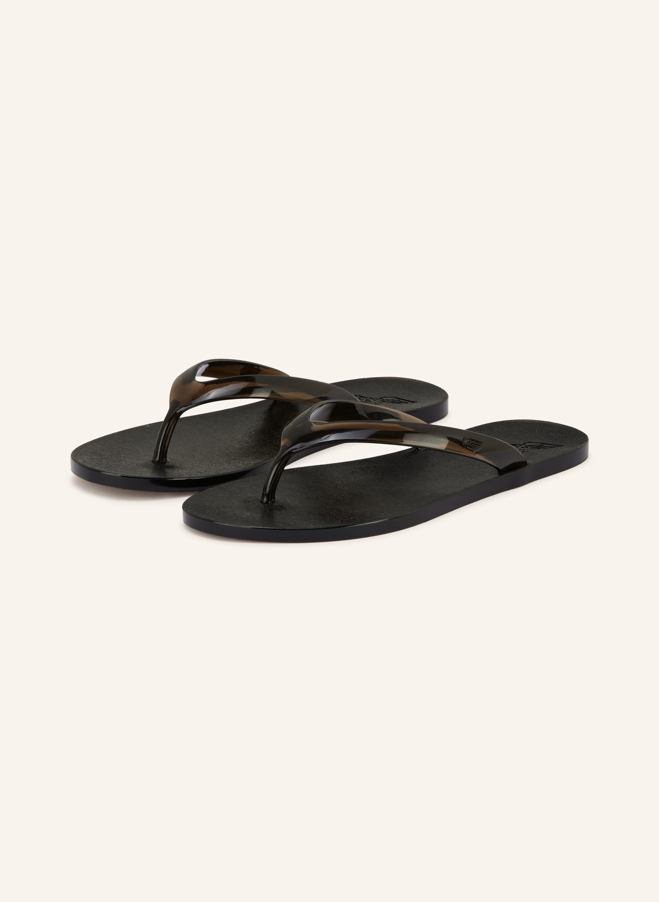 ANCIENT GREEK SANDALS Zehentrenner JELLY: SCHWARZ