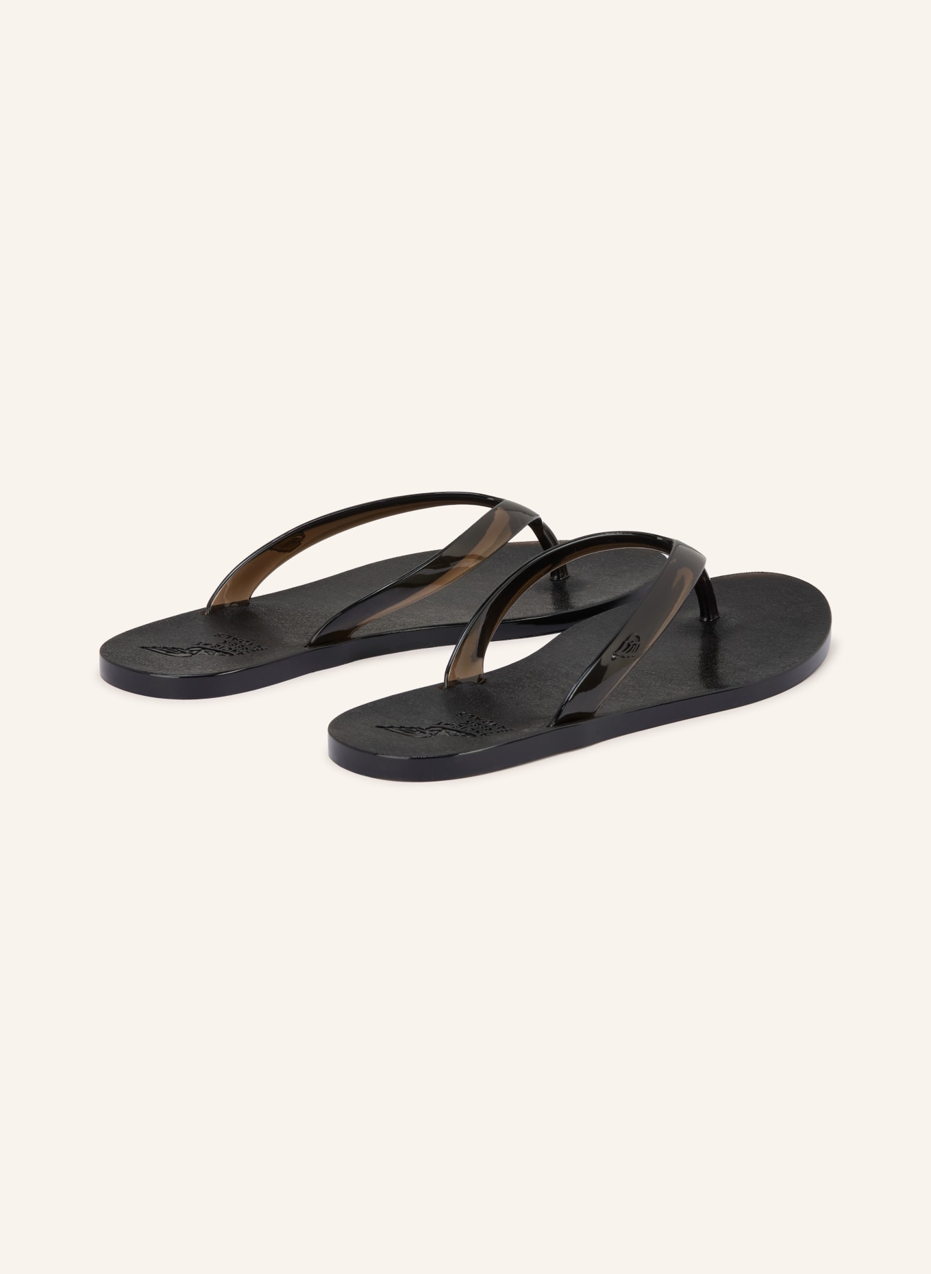 ANCIENT GREEK SANDALS Zehentrenner JELLY: SCHWARZ
