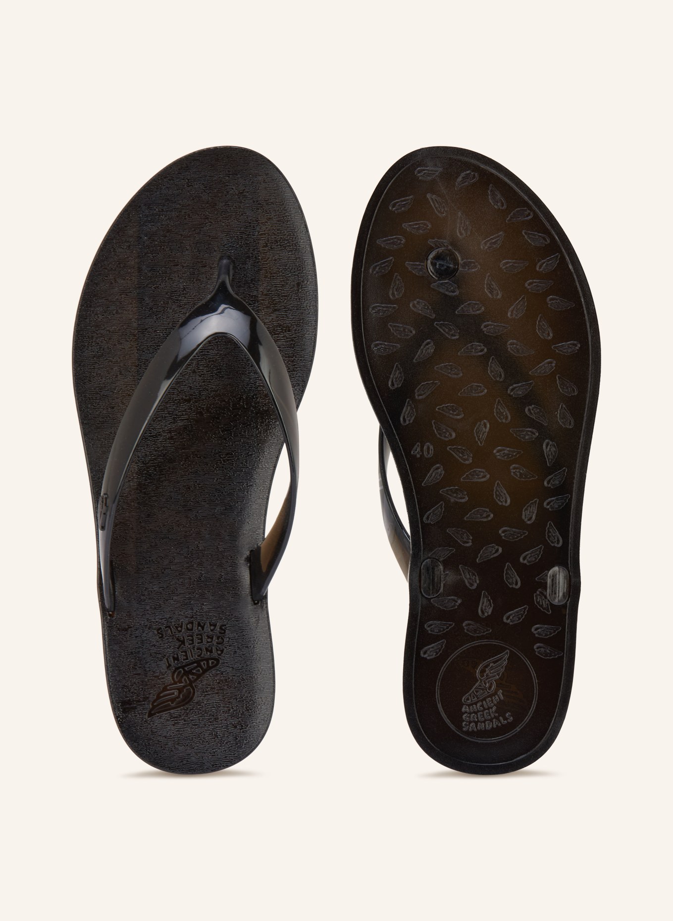 ANCIENT GREEK SANDALS Zehentrenner JELLY: SCHWARZ