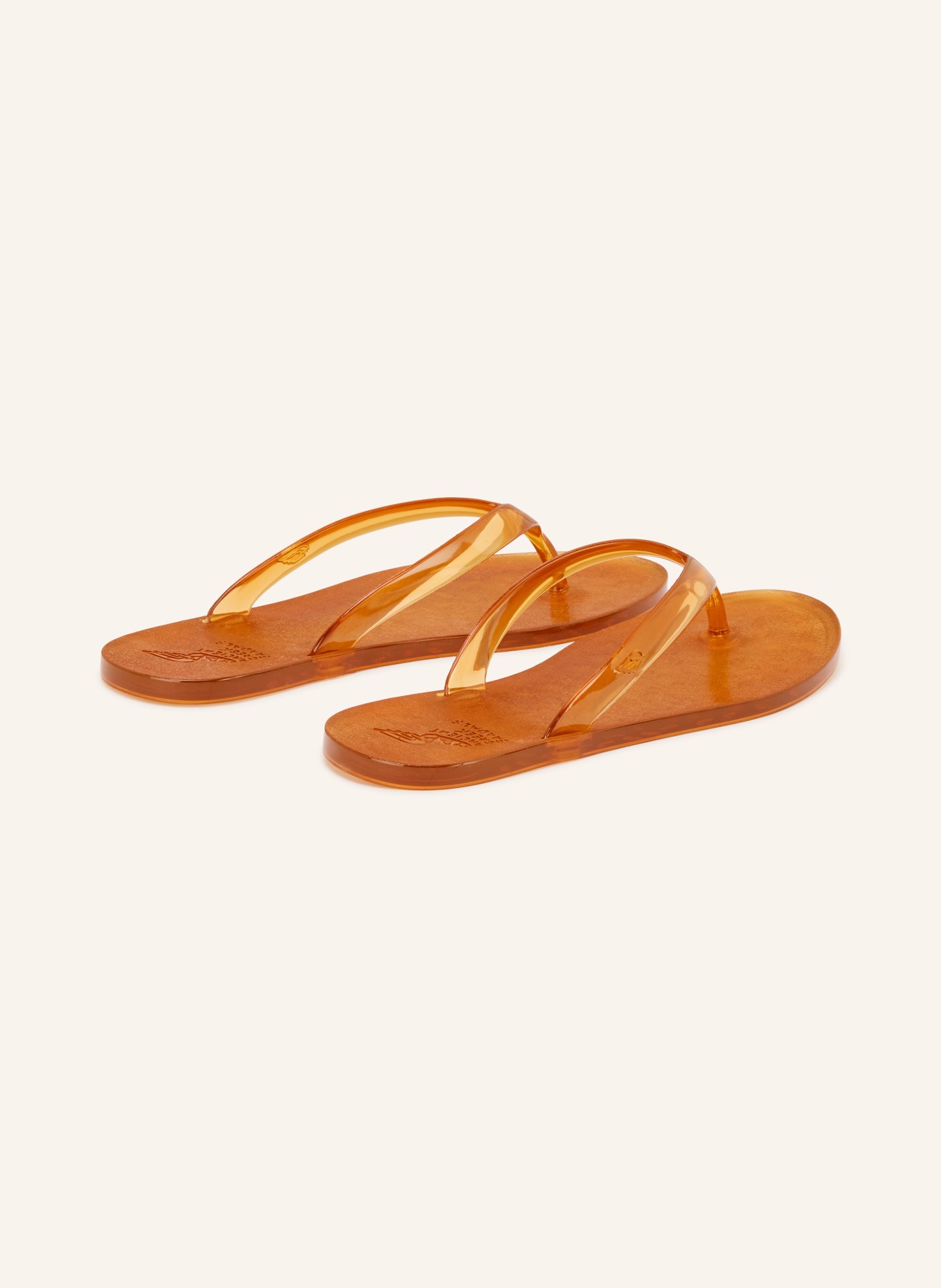 ANCIENT GREEK SANDALS Zehentrenner JELLY: HELLBRAUN