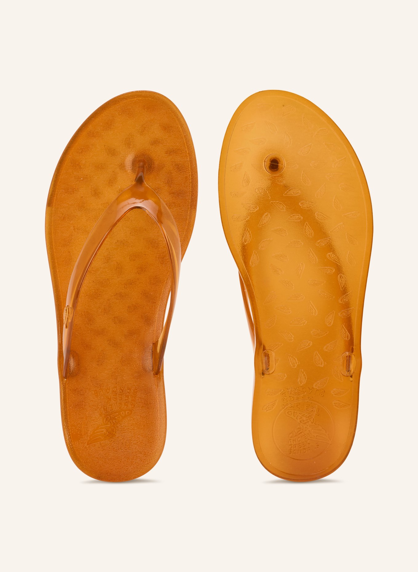 ANCIENT GREEK SANDALS Zehentrenner JELLY: HELLBRAUN