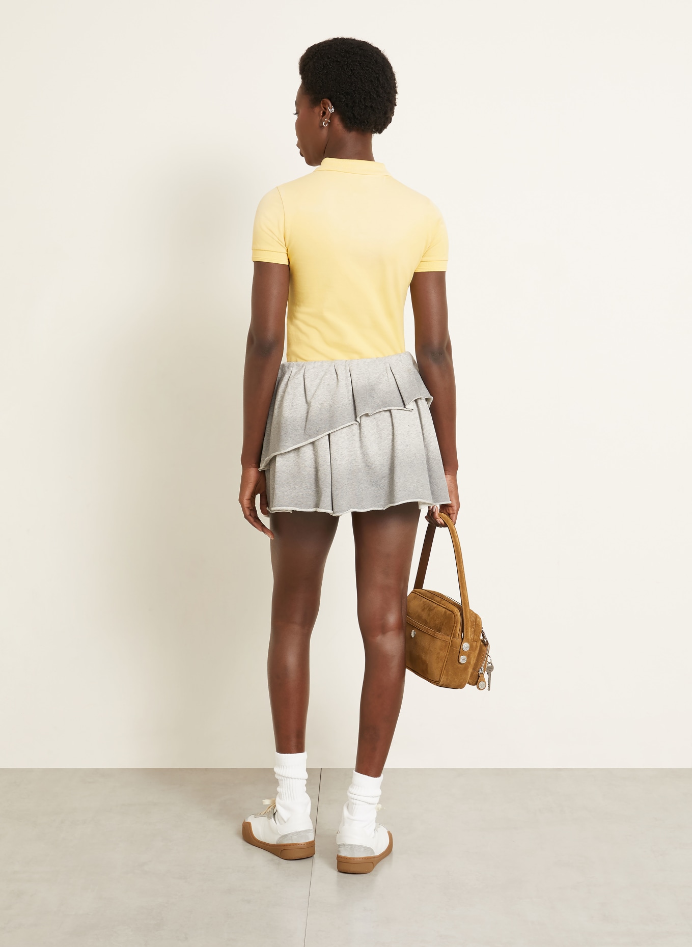 Acne Studios Sweatrock mit Rüschen: GRAU