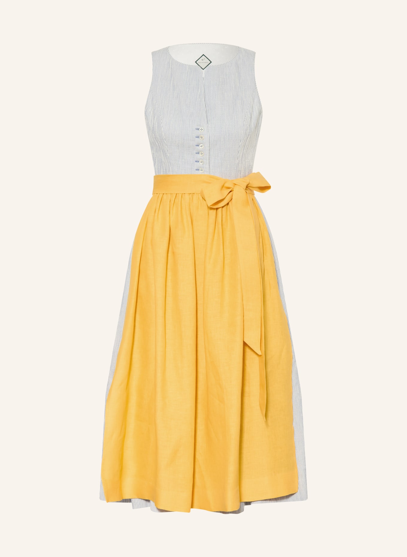 WALDORFF Dirndl LINARA: BLAU / WEISS