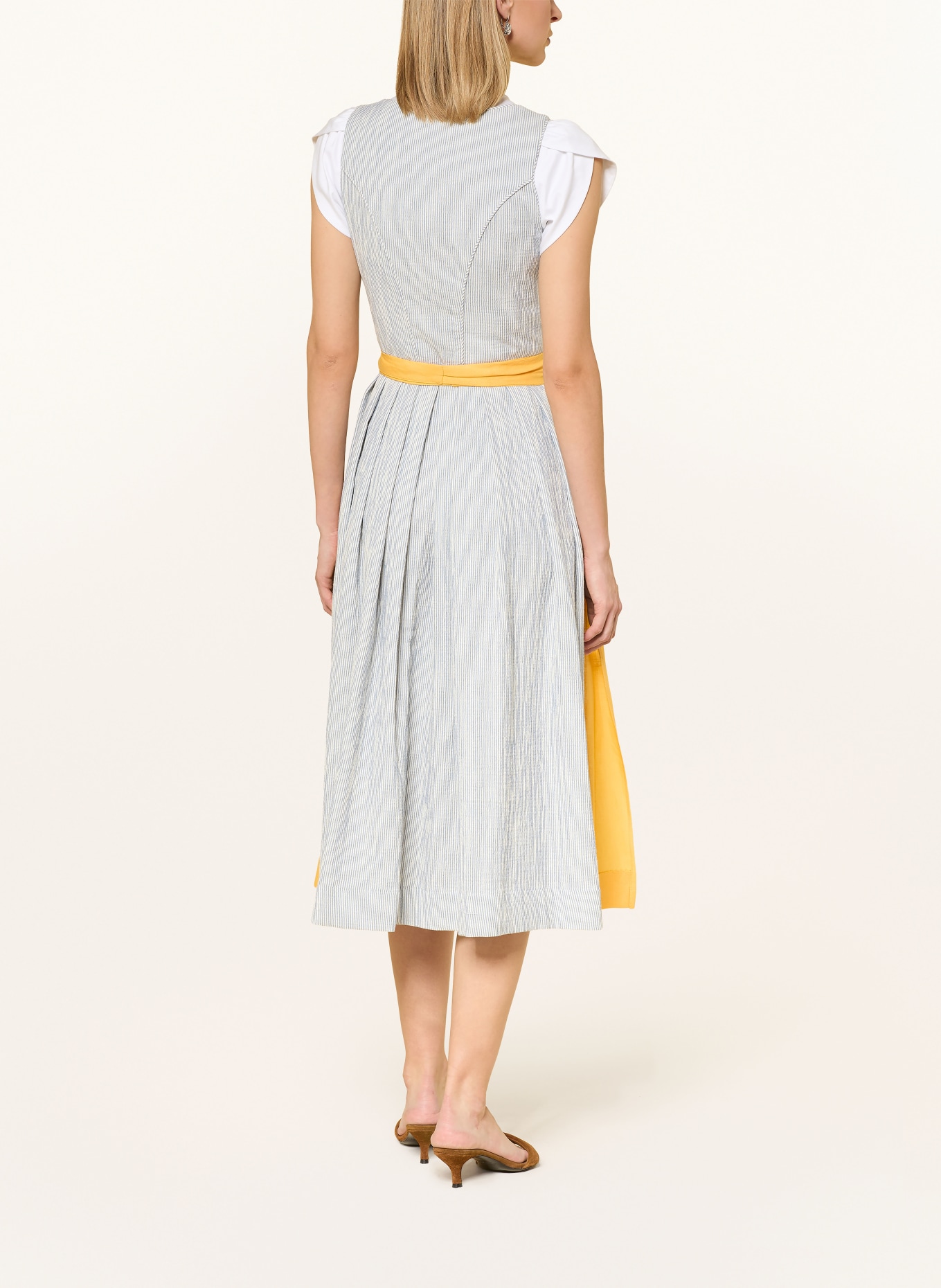 WALDORFF Dirndl LINARA: BLAU / WEISS