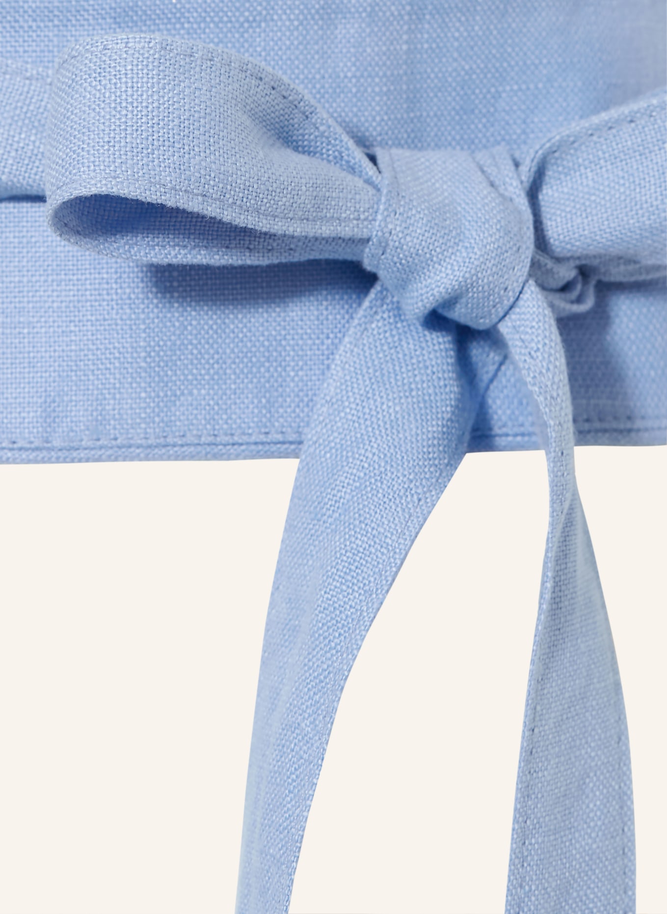 WALDORFF Bindegürtel aus Leinen: HELLBLAU