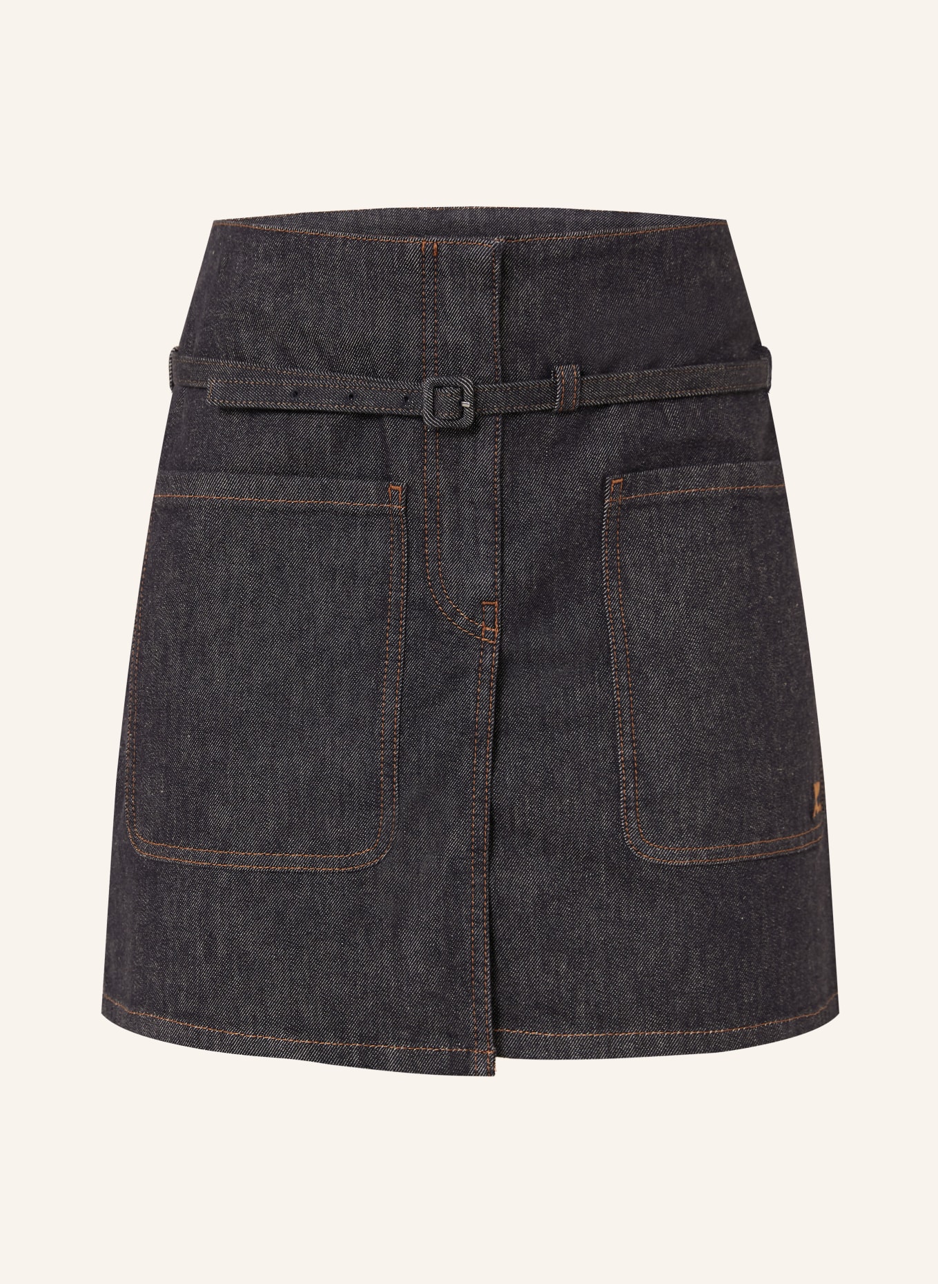 Courrèges Denim skirt: DARK BLUE