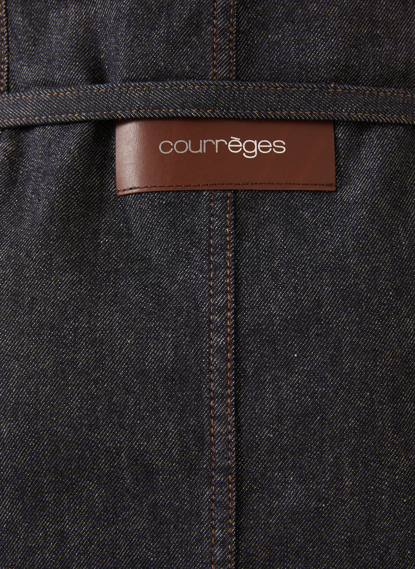 Courrèges Denim skirt: DARK BLUE