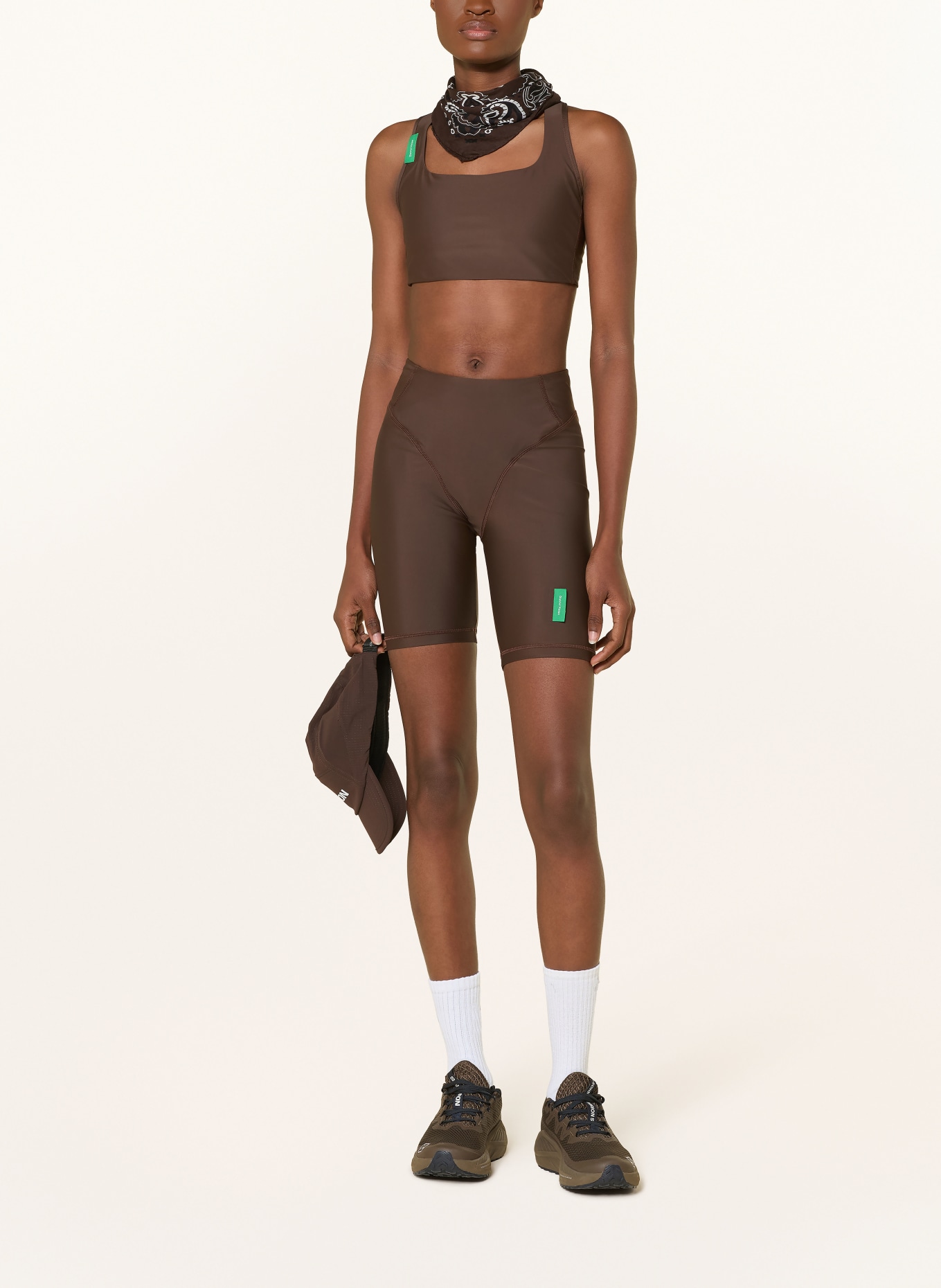 District Vision Lauf-Tights POCKETED: BRAUN