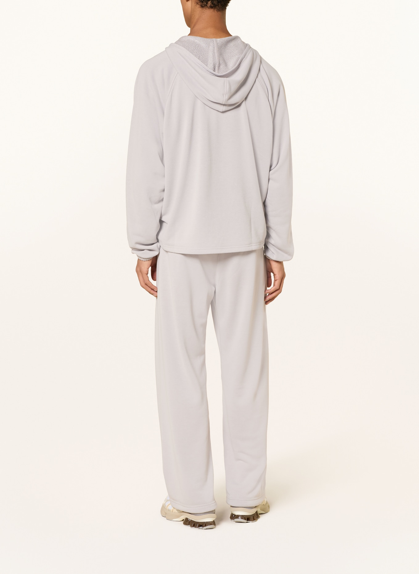 District Vision Bluza z kapturem OPEN NECK: SZAROBRĄZOWY