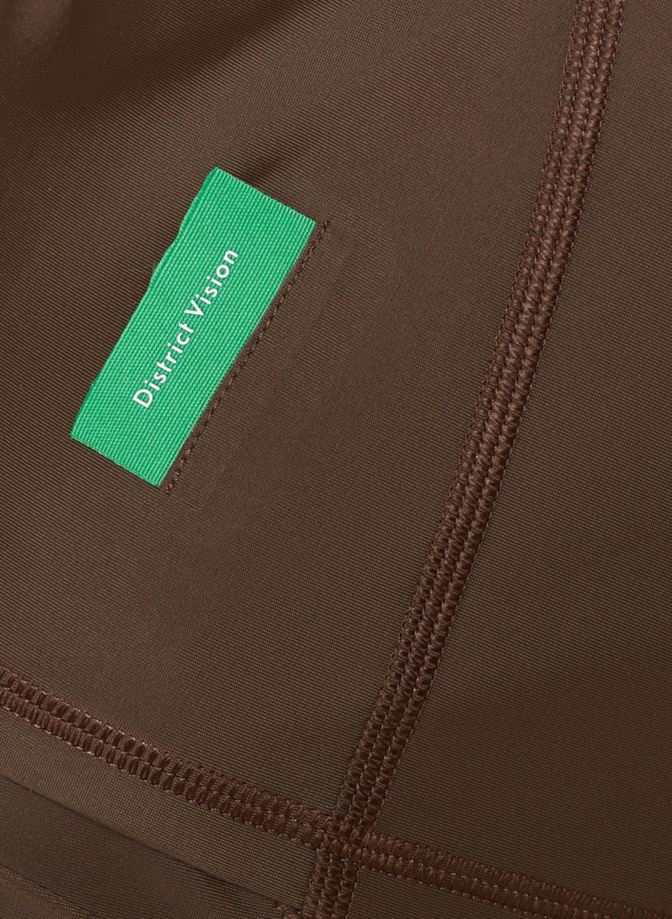 District Vision Fitted Training Tank Top: DARK BROWN