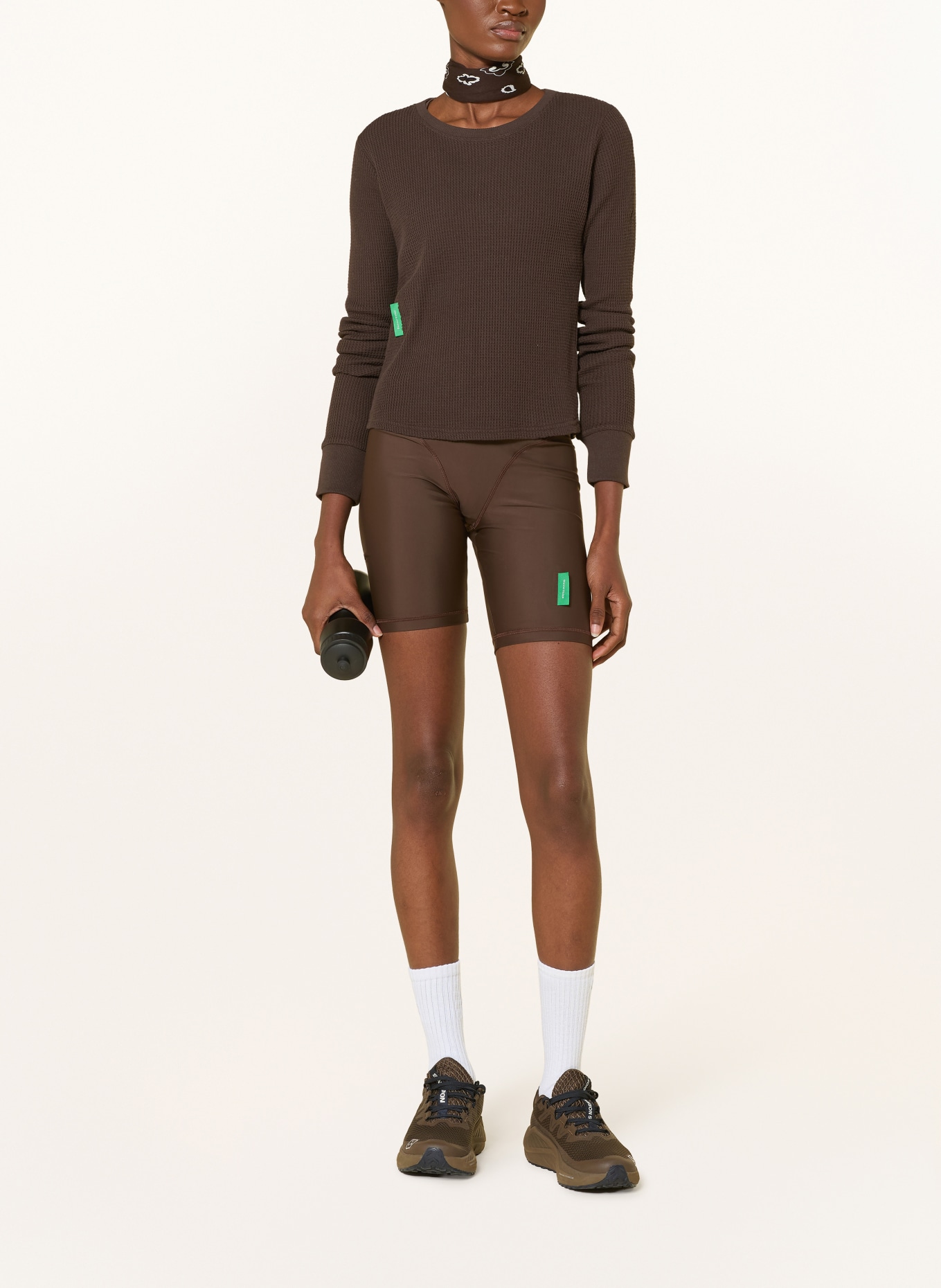 District Vision Longsleeve: DUNKELBRAUN